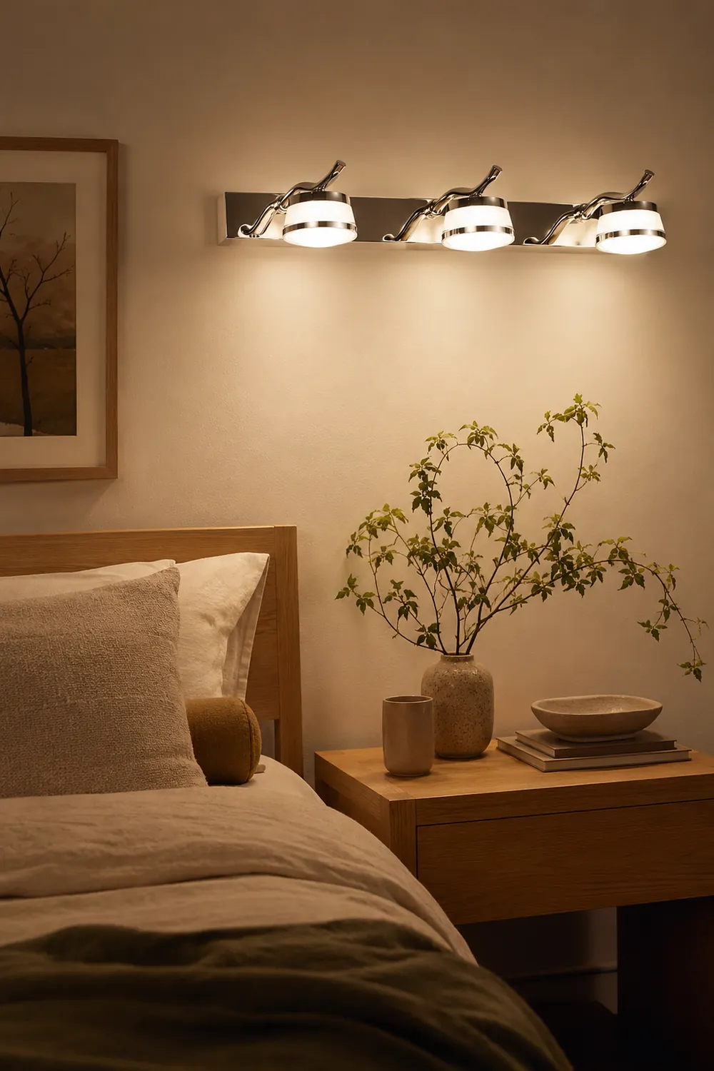 Leigh Modern Globe Vanity Wall Lamp, Bedroom/Bathroom - Lumpaz