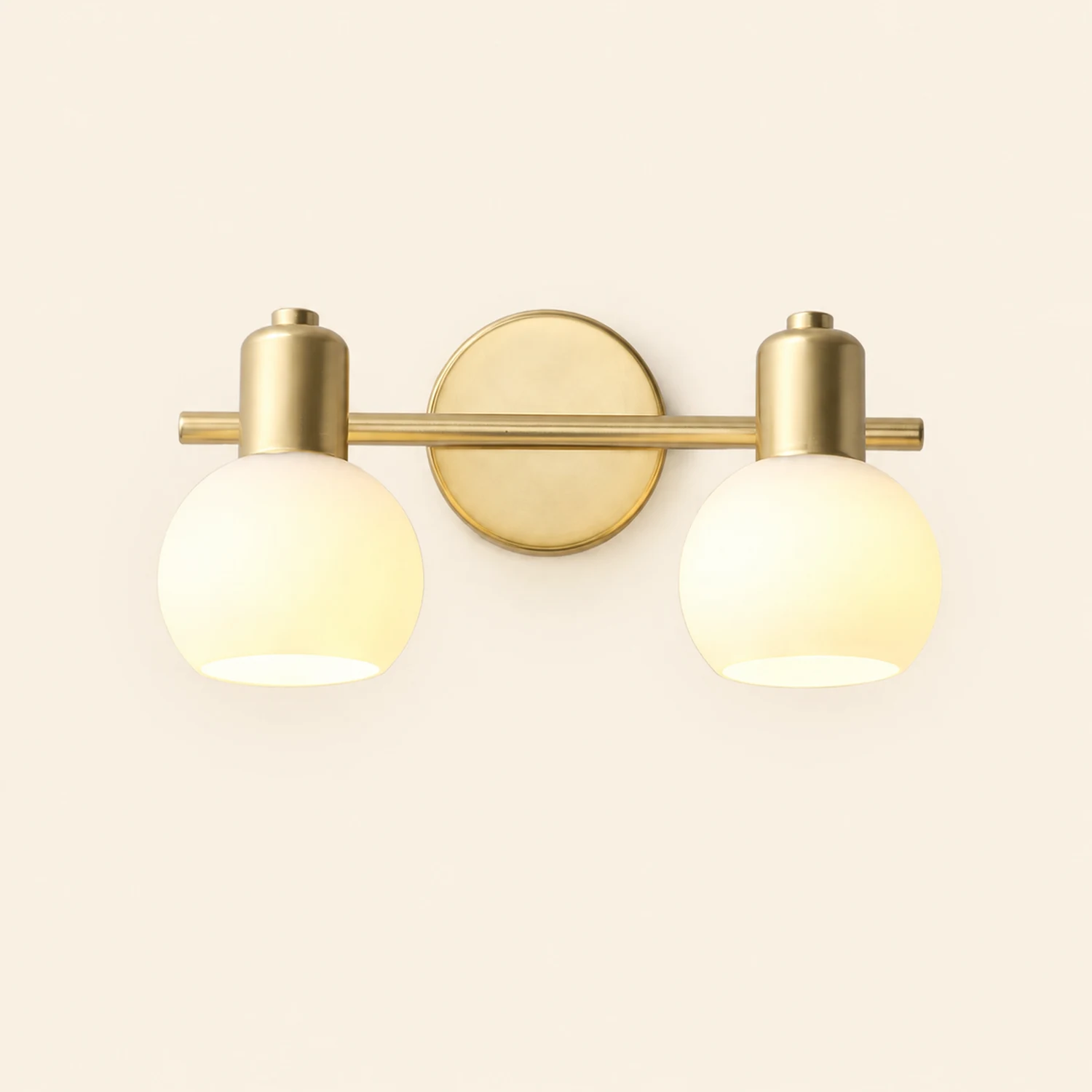 Valentina Modern Globe Metal Wall Mounted Lamps, Gold - Lumpaz