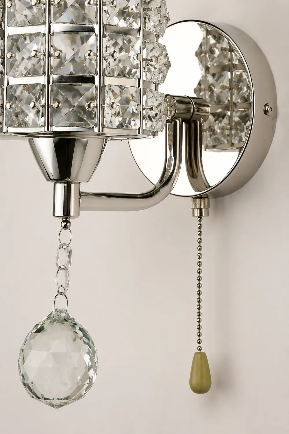 Kristy Vintage Cylinder Metal Bedside Wall Lamp, Gold/Chrome - Lumpaz