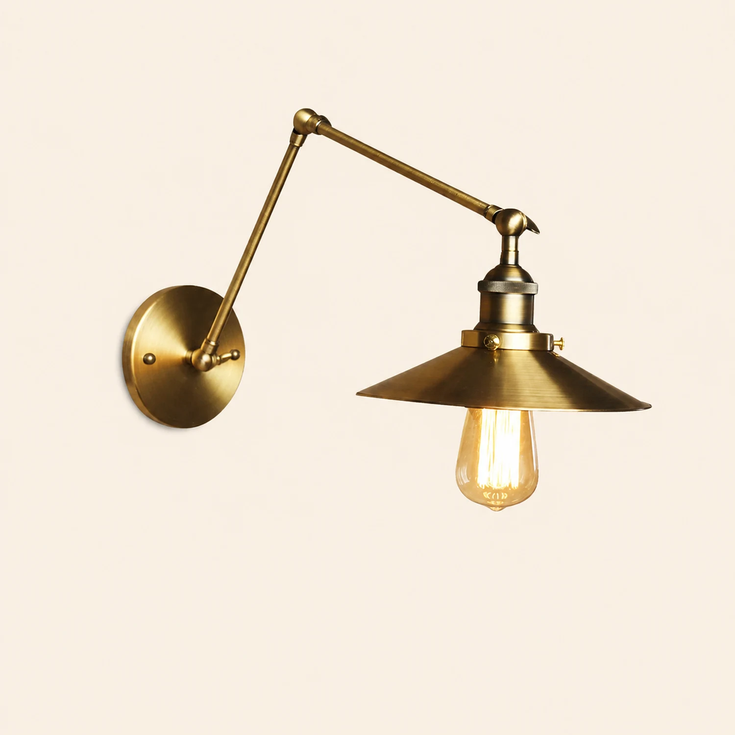 Alessio Vintage Adjustable Wall Lamp, Bedroom - Lumpaz