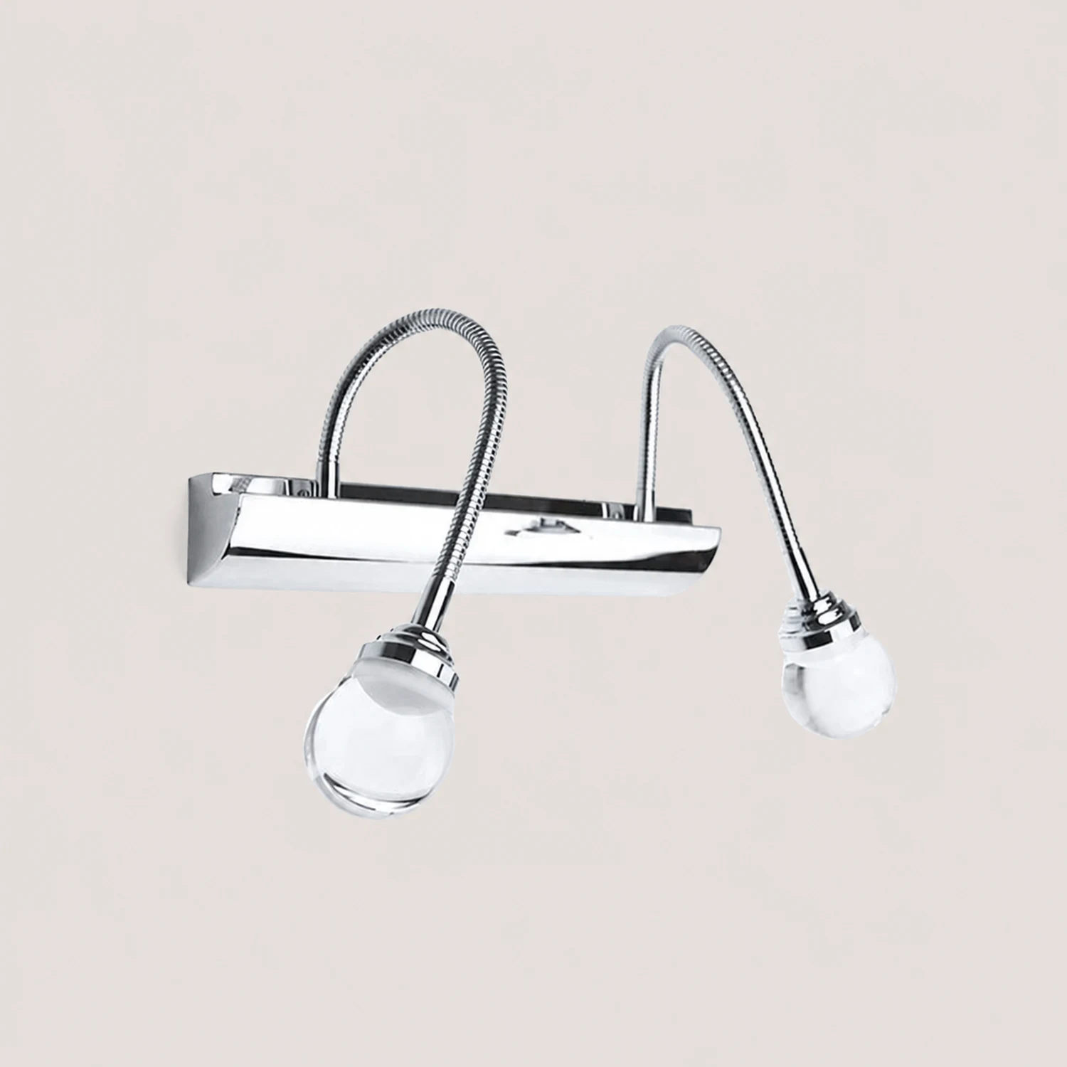 Leigh Modern Curve Around Steel/Acrylic Wall Lamp, White - Lumpaz