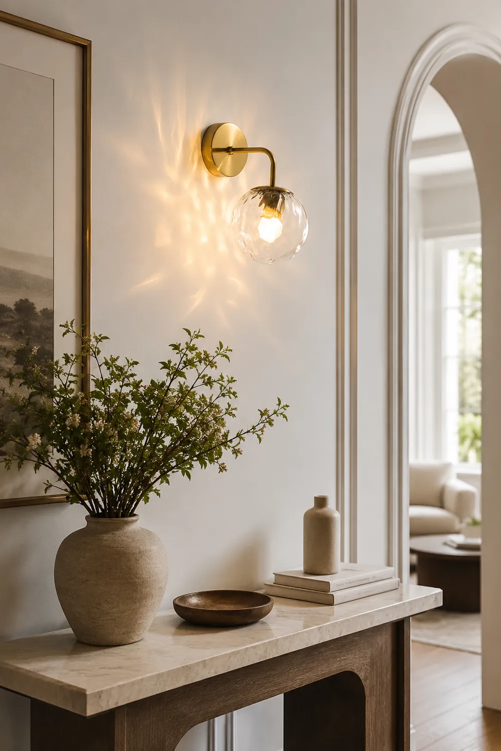 Valentina Vanity LED Wall Lamp, Black/Gold - Lumpaz