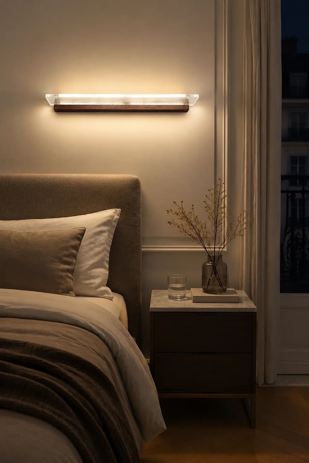 Ozawa Modern Metal/Acrylic Modern Wall Lamp - Lumpaz