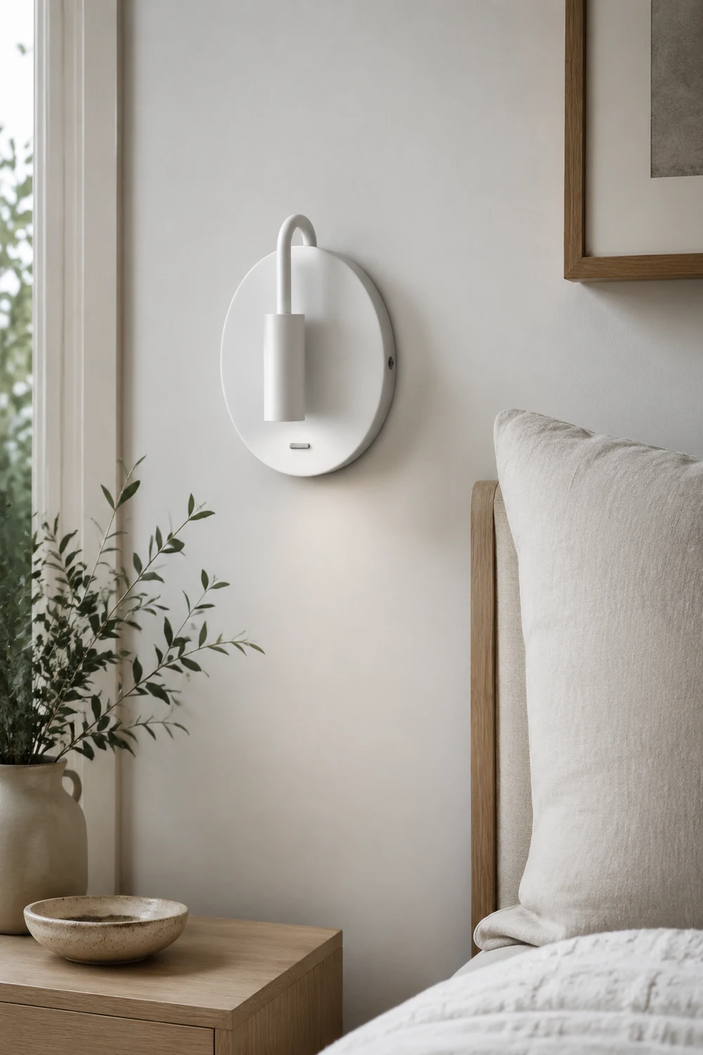 Cooley Wall Lamp Modern, Cylindrical Adjustable Arm Metal, 2-color, Bedroom - Lumpaz