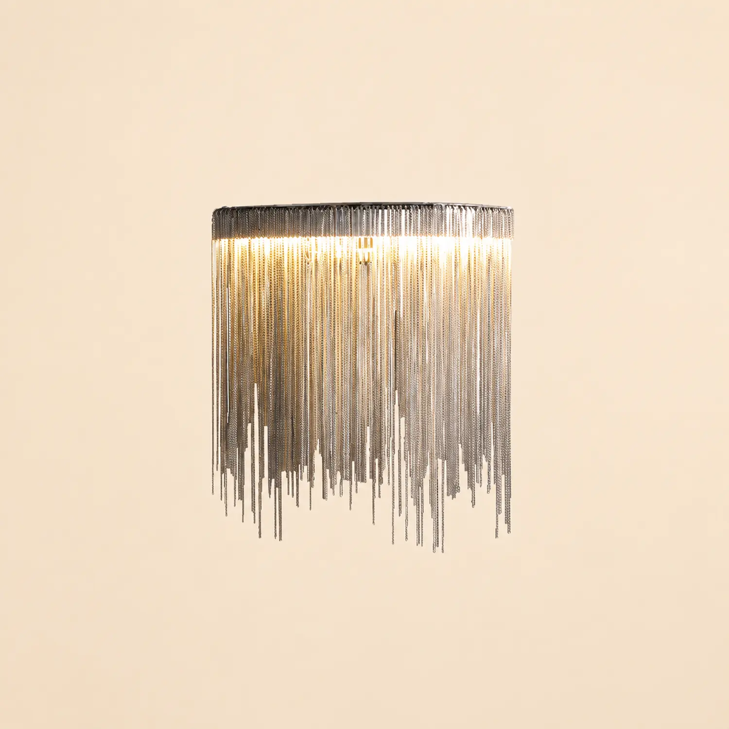 Colon Wall Lamp Decorative/Modern, Tassel Chain, Silver, Living Room - Lumpaz