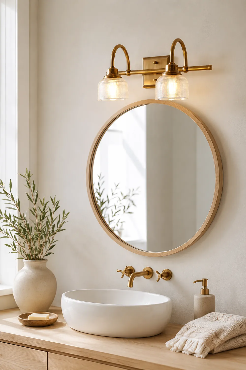 Lottie Prismatic Glass Vanity Wall Lamp - Lumpaz