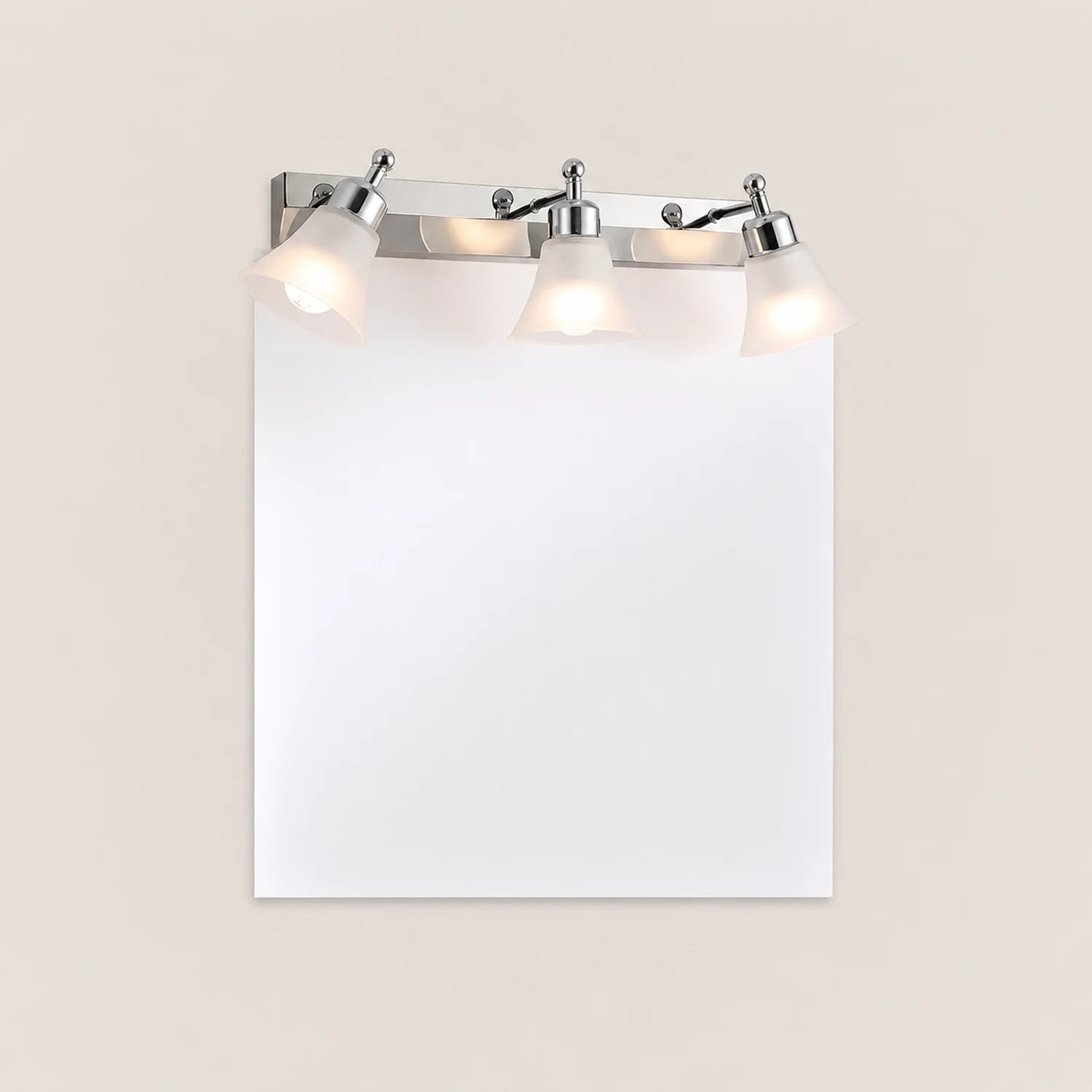 Leigh Nordic Flower Shaped Steel&Glass Bedroom Wall Lamps, Sliver - Lumpaz