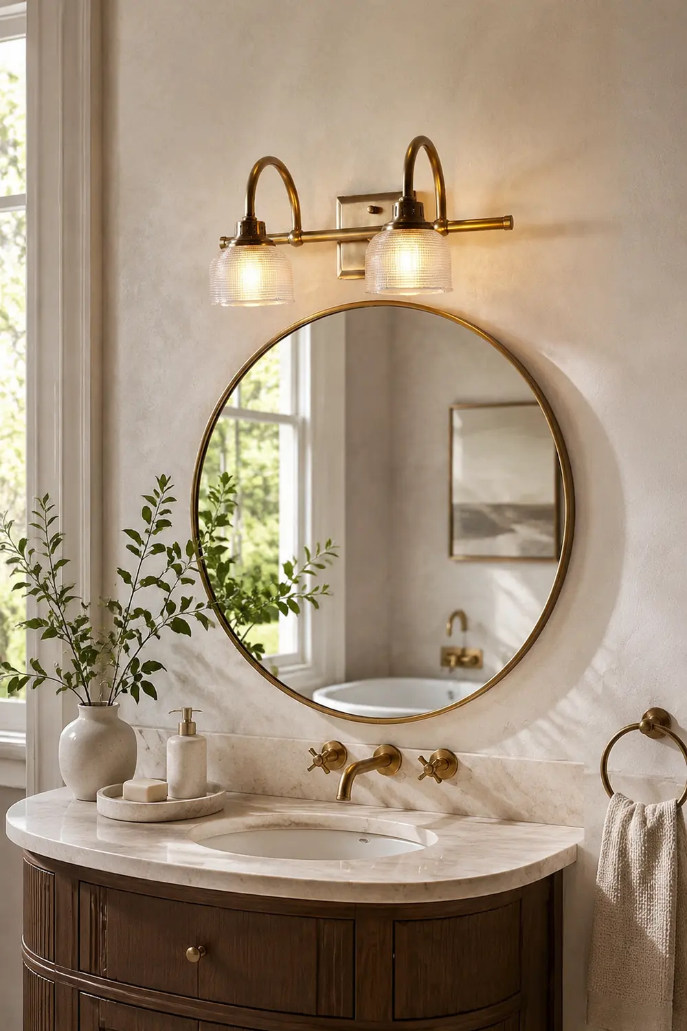 Lottie Prismatic Glass Vanity Wall Lamp - Lumpaz