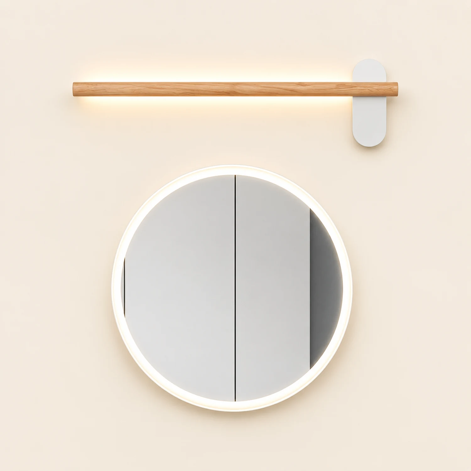 Ozawa Modern Linear Wood Wall Lamp In Living Room, Natural Light - Lumpaz