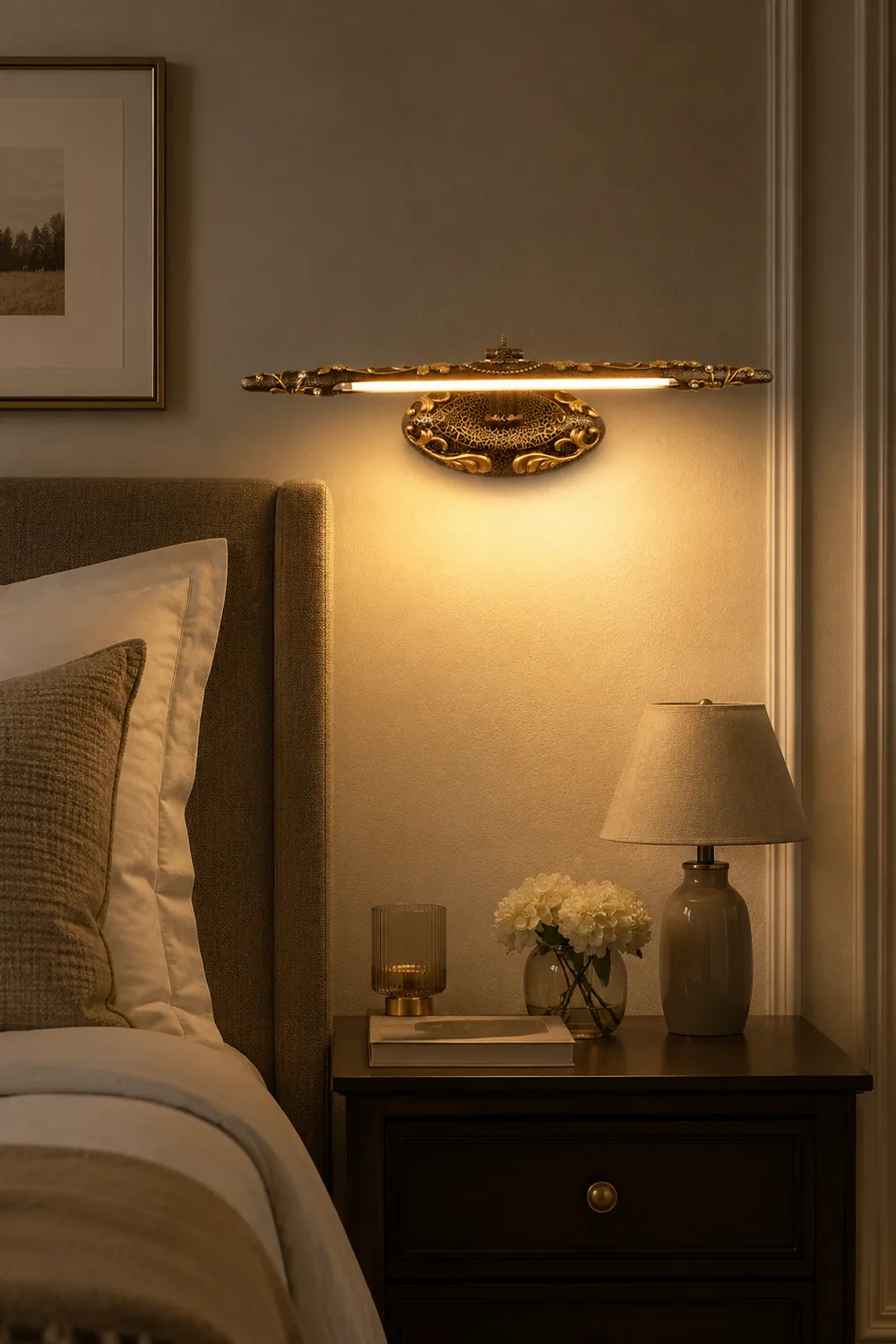 Félicie Vintage Linear Metal Wall Lamp - Lumpaz