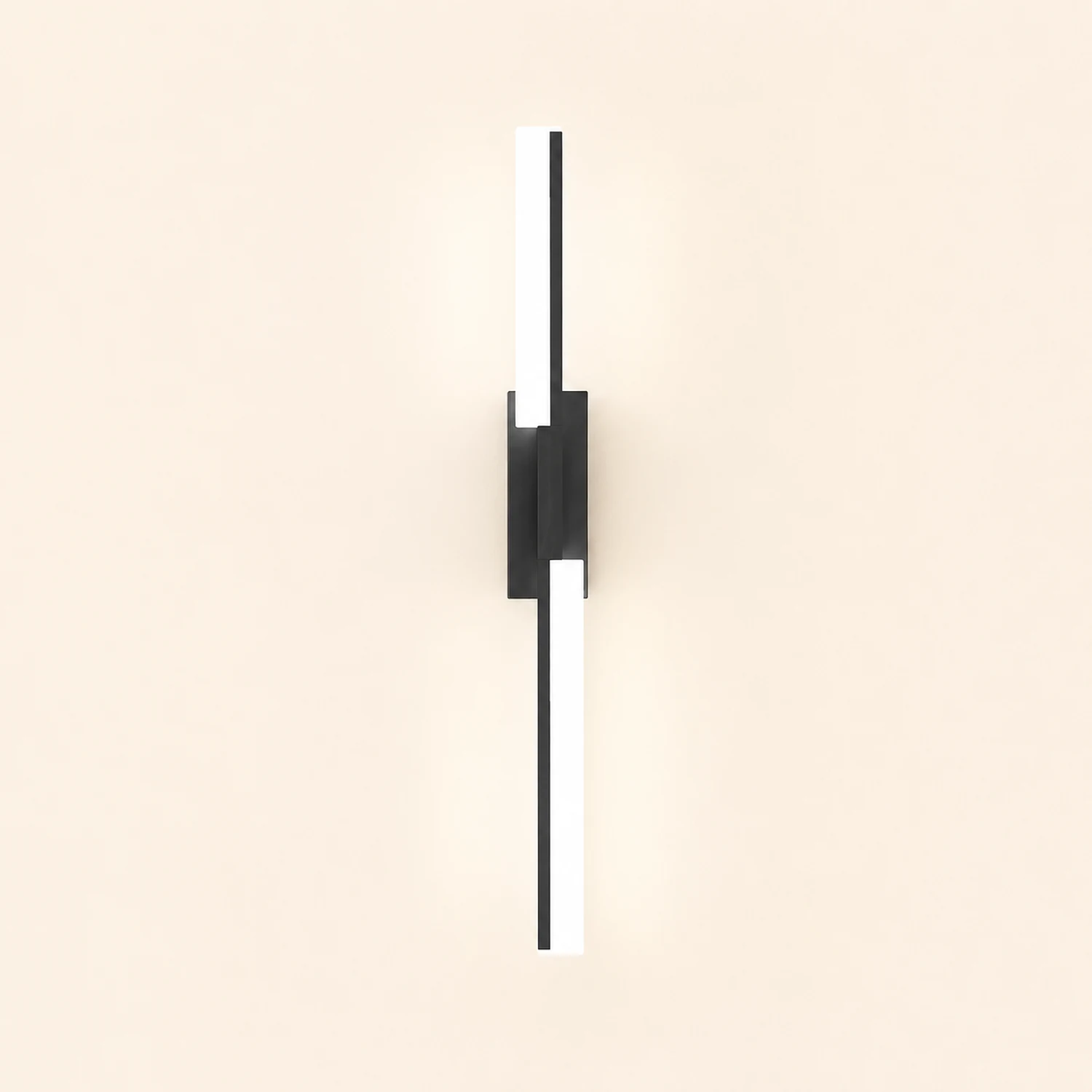 Alana Modern Geometric Metal&Silica Gel Bedroom Wall Lamp, Black/Gold - Lumpaz