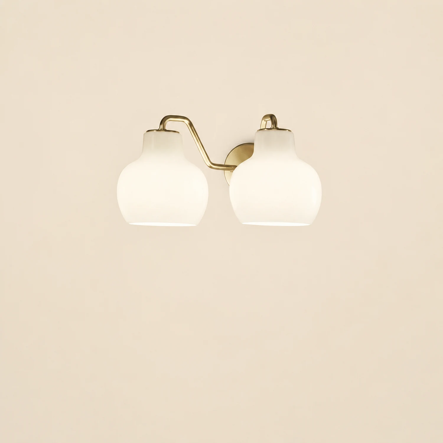 Hailie Vintage Dome LED Metal/Glass Wall Lamp For Mirror, White - Lumpaz