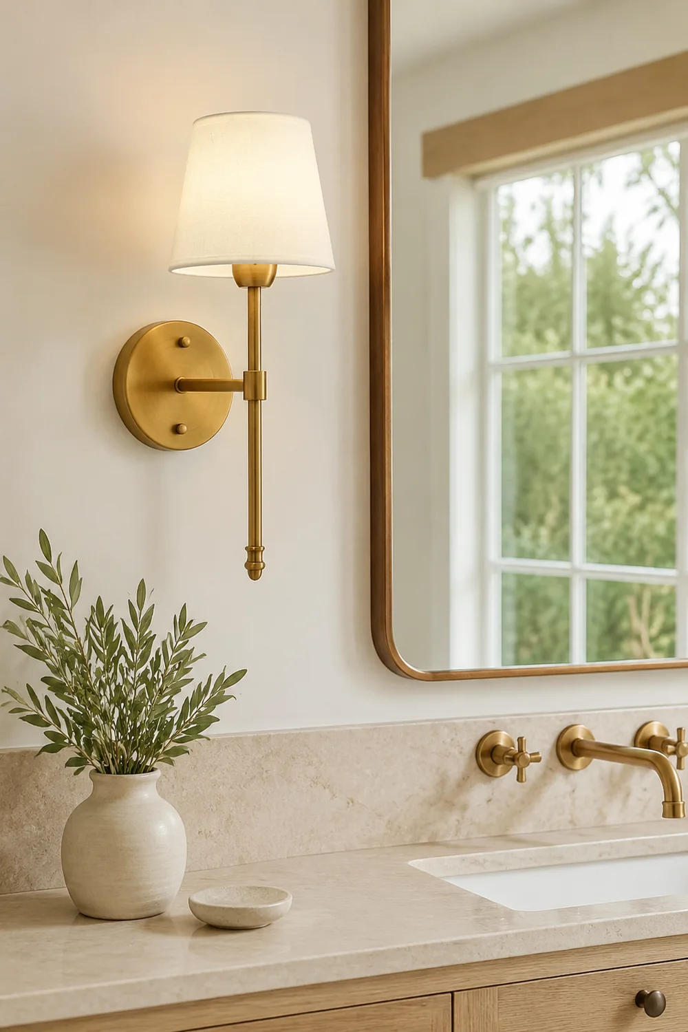 Eryn Vanity Wall Lamp, 1/2 Light, 19.6" - Lumpaz