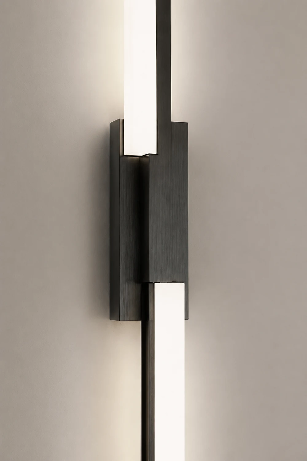 Alana Modern Geometric Metal&Silica Gel Bedroom Wall Lamp, Black/Gold - Lumpaz