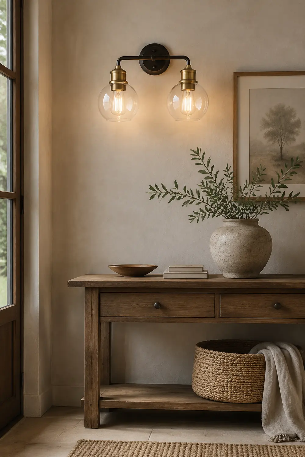 Alessio Minimalist Globe Metal/Glass Wall Lamp, 2/3 Light - Lumpaz