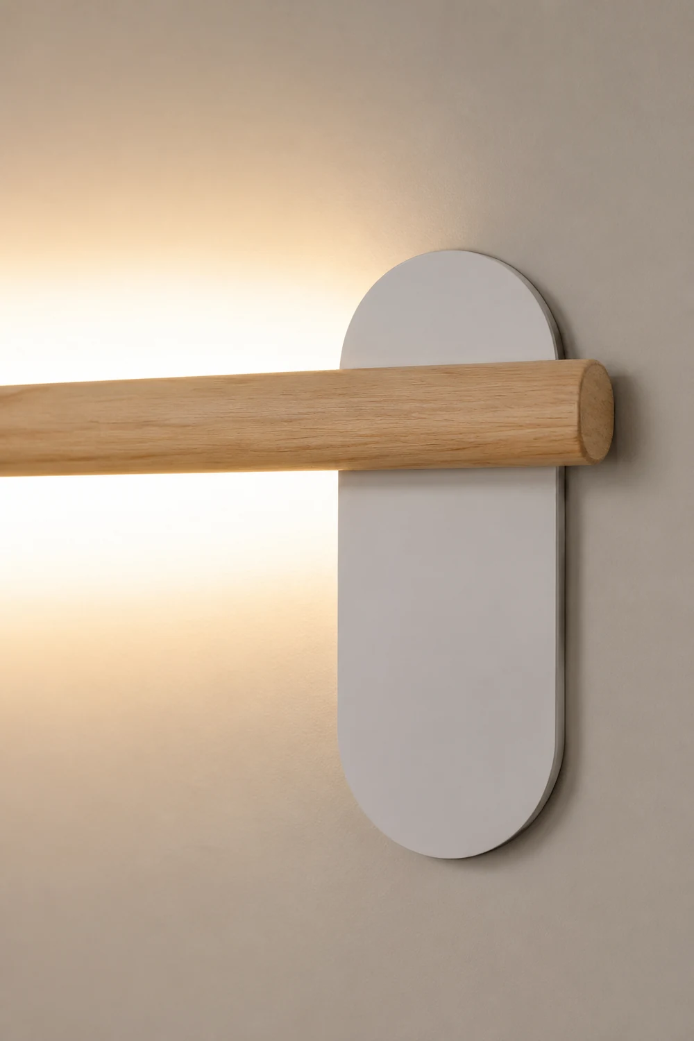 Ozawa Modern Linear Wood Wall Lamp In Living Room, Natural Light - Lumpaz