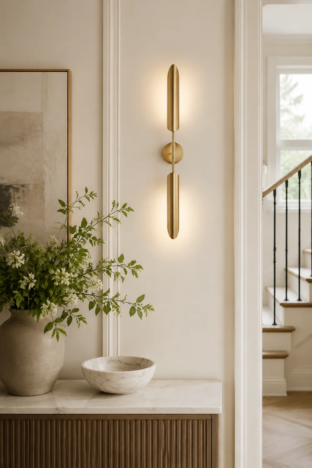 Meza Modern LED Wall Lamp Metal/Glass Warm White Garden/Corridor - Lumpaz