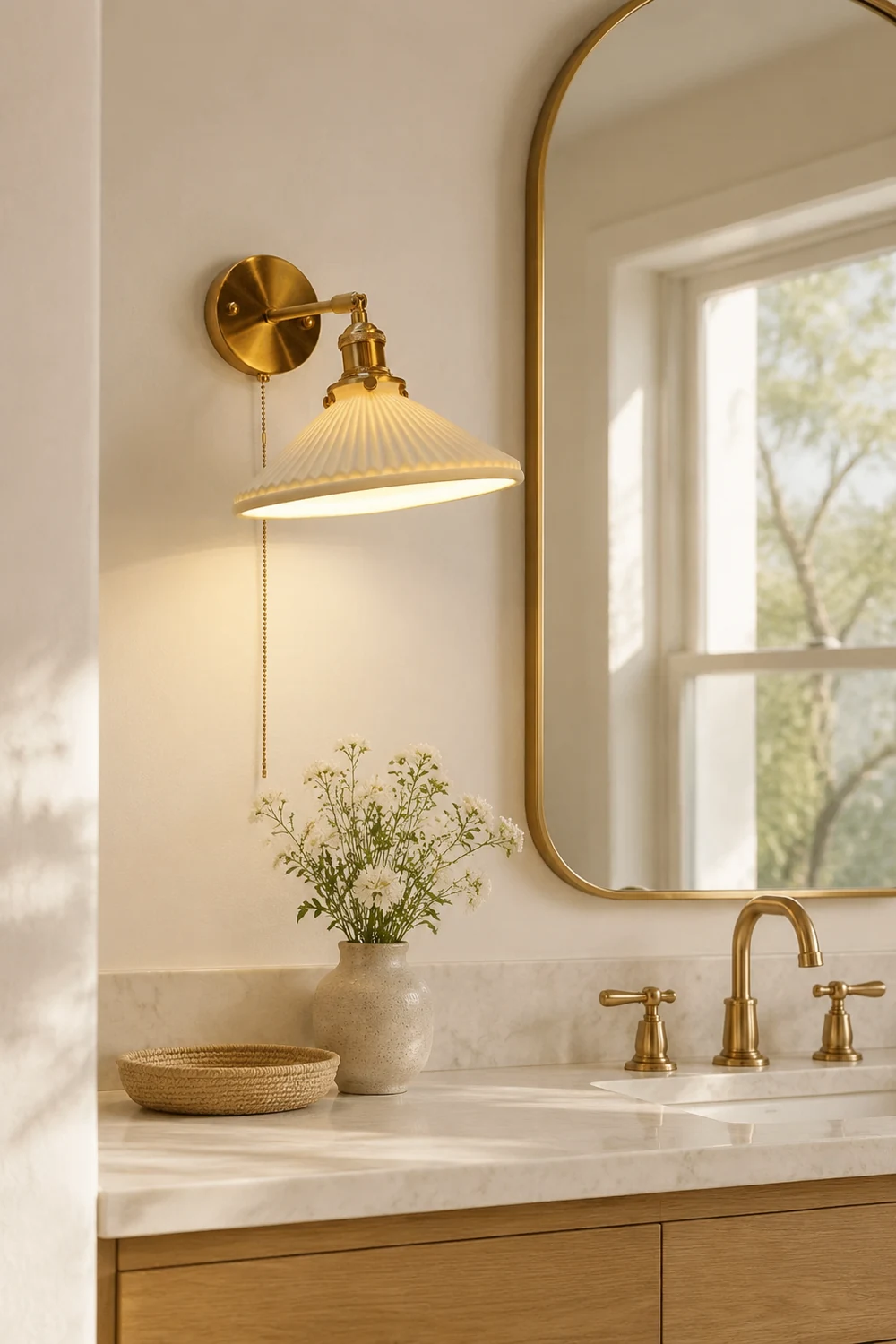 Lottie wrinkles Nordic  Modern Dresser Wall Lamp - Lumpaz