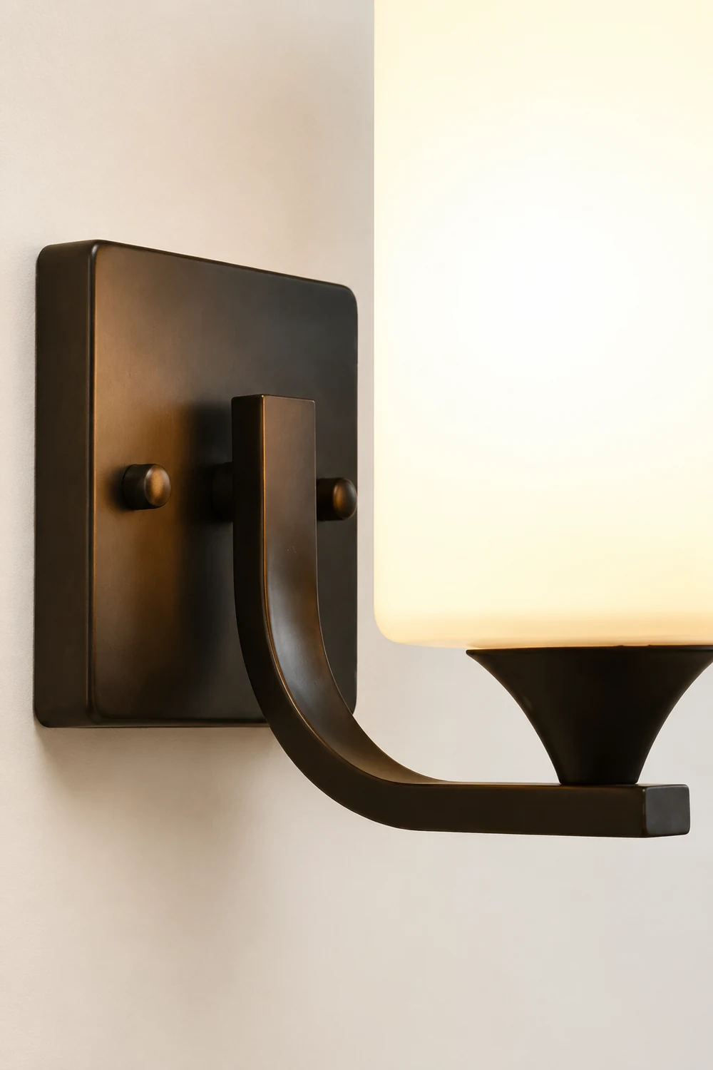 Eryn Modern Cylinder Metal Vanity Wall Lamp, Black/Chrome - Lumpaz