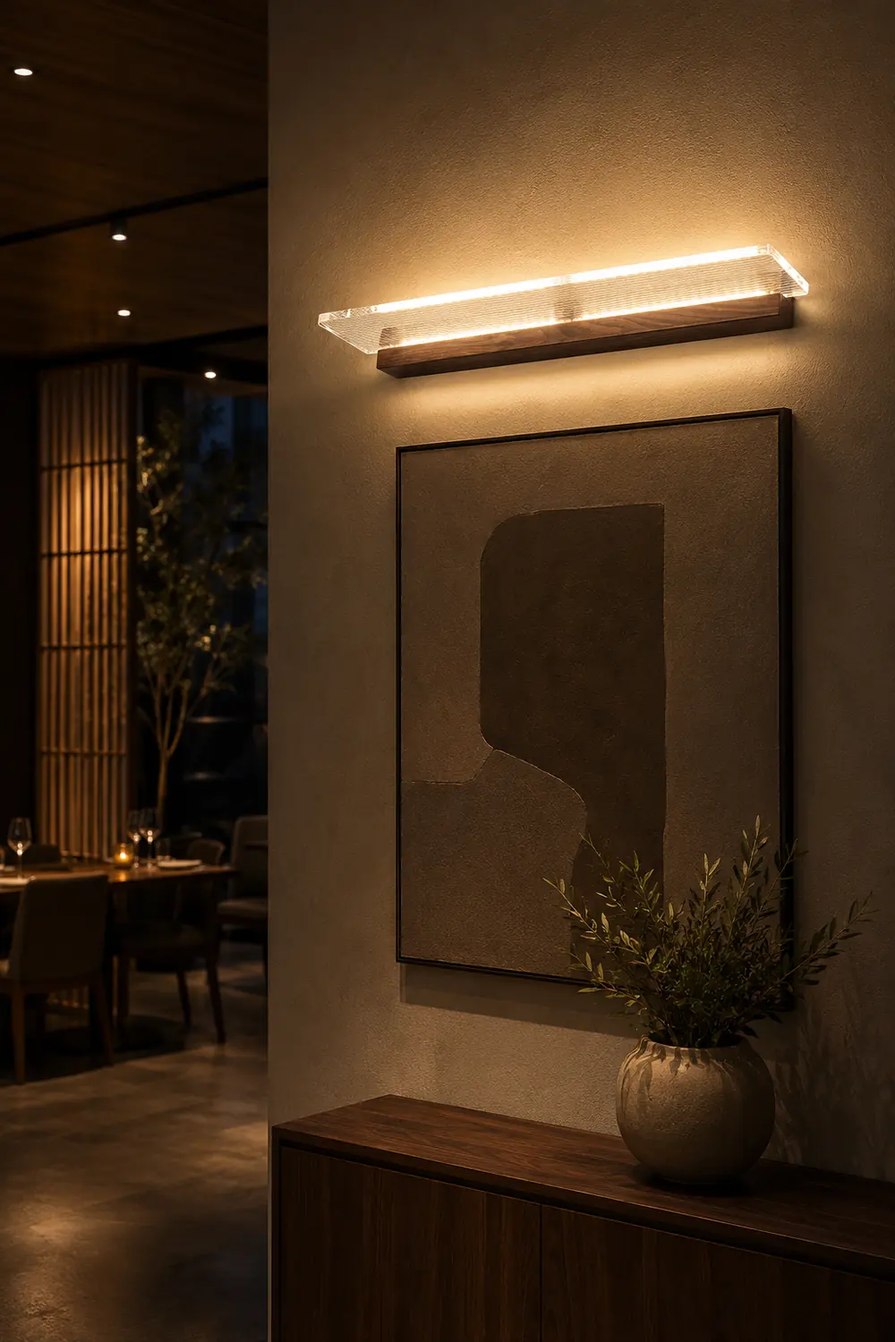 Ozawa Modern Metal/Acrylic Modern Wall Lamp - Lumpaz