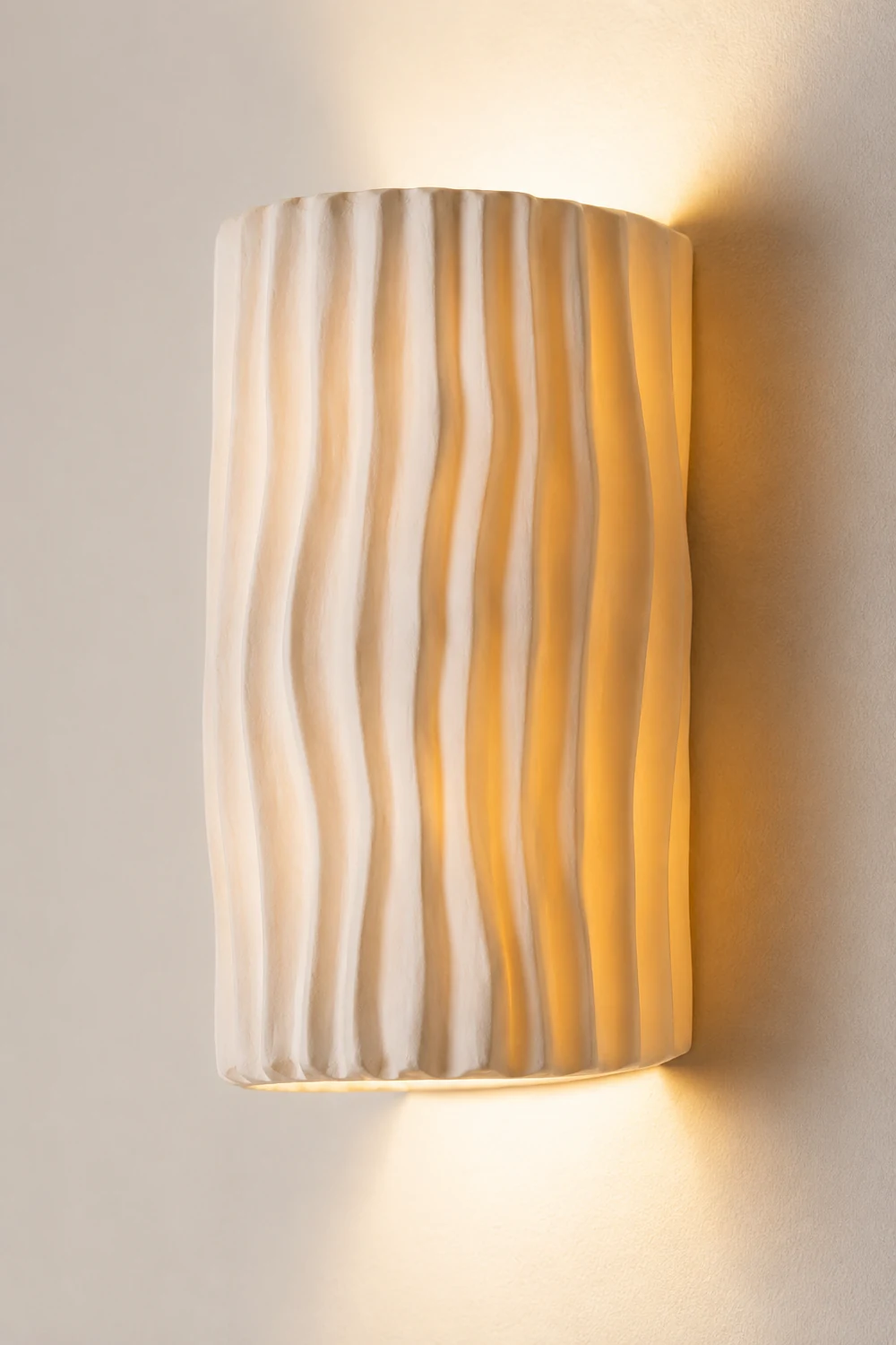 Morandi Retro LED Wall Lamps White/Gray/Orange/Green Resin Bedroom - Lumpaz