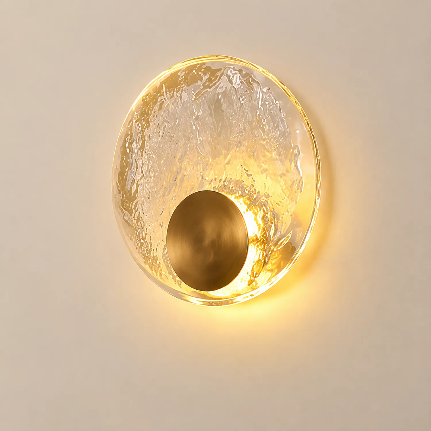 Kristy Art Deco Globe Crystal&Metal Bedroom Wall Lamp, Gold - Lumpaz