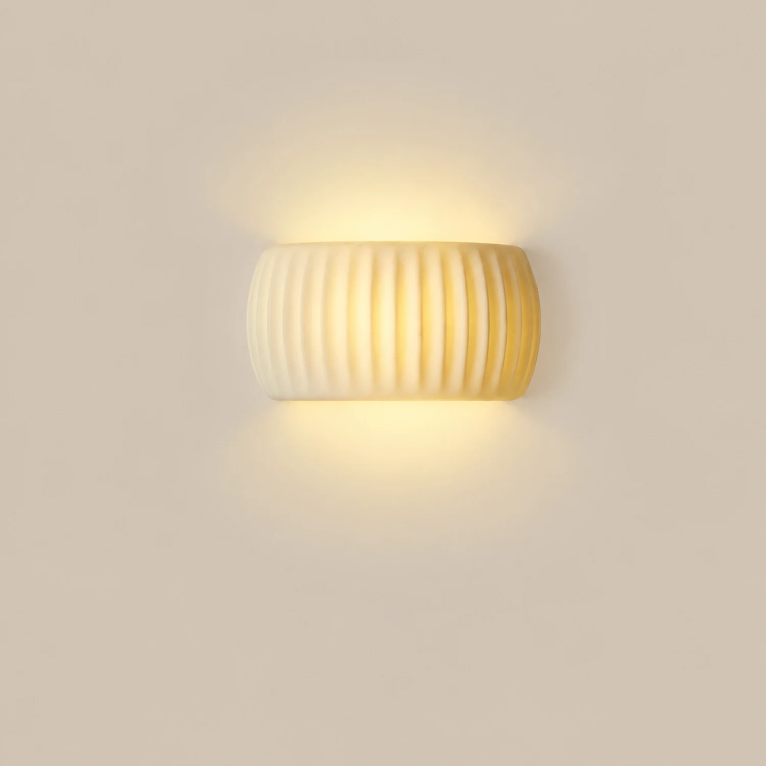 Hailie Modern LED Wall Lamp Orange/Green Metal/Resin Bedroom - Lumpaz