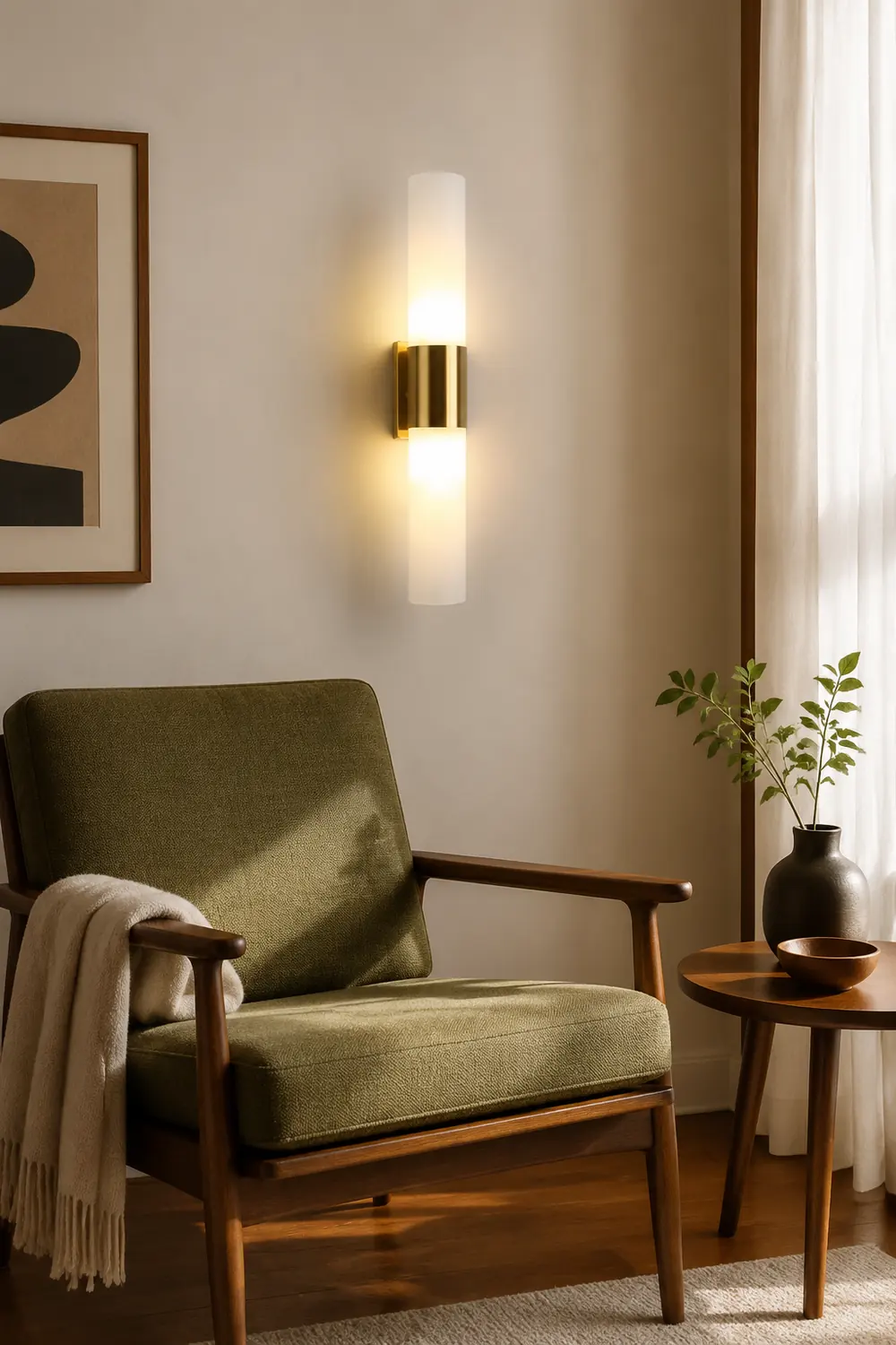 Leigh Modern Double Headed Metal Glass Vanity Wall Lamp,  Black/Gold - Lumpaz