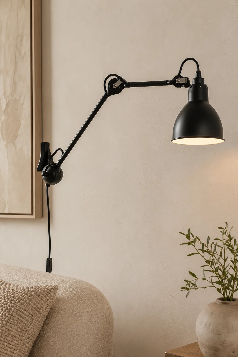 Brady Wall Lamp Modern/Minimalist, Adjustable Metal, 5-color, Living Room - Lumpaz