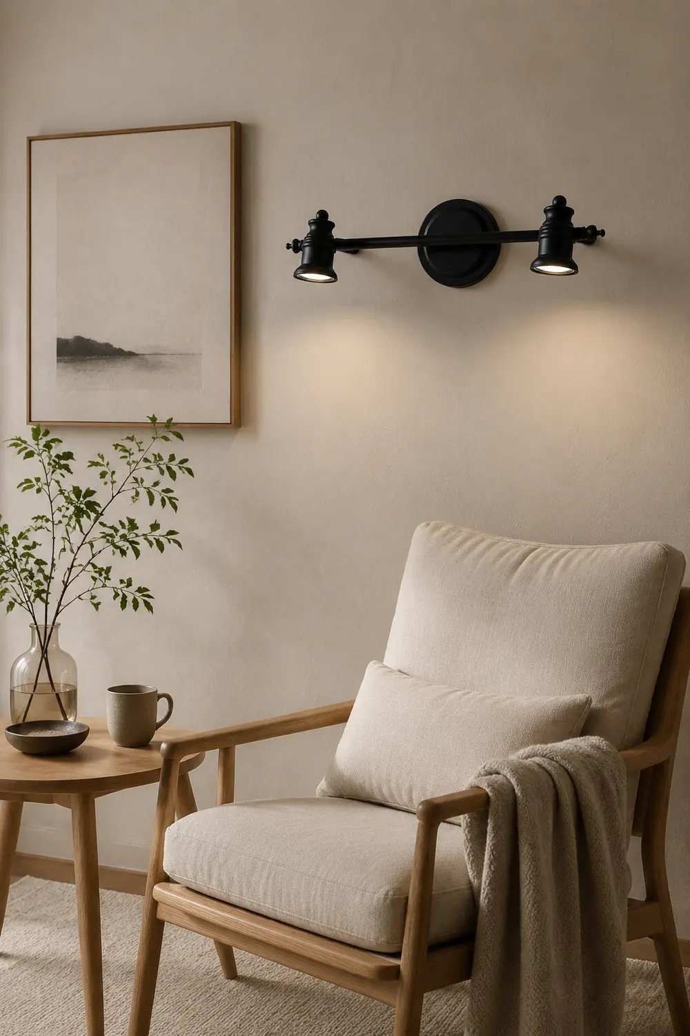 Alessio Modern Bell-shaped Metal Wall Lamp, Black - Lumpaz