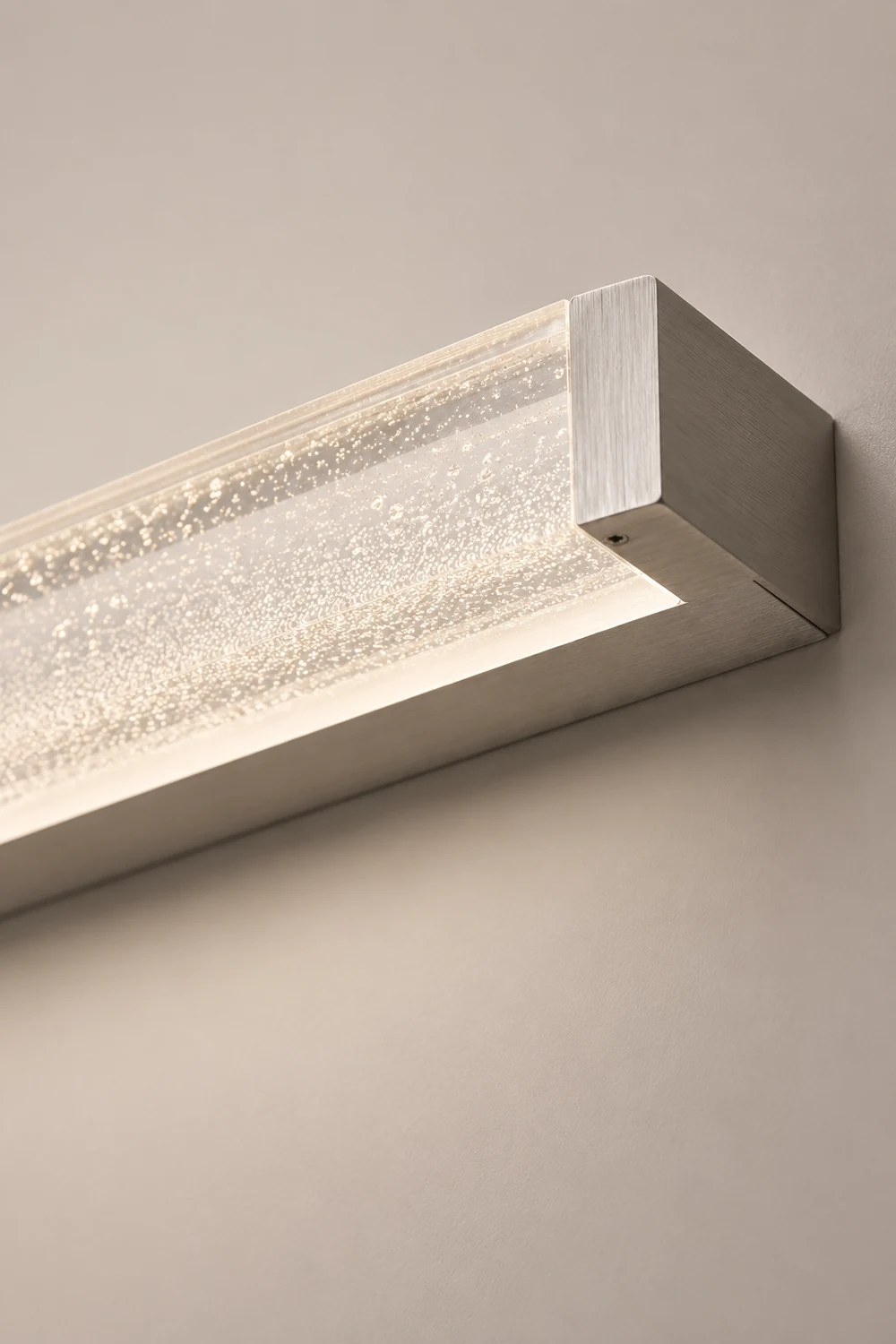 Leigh Transparent Rectangular Mirror Front Vanity LED Wall Lamp, Bathroom - Lumpaz