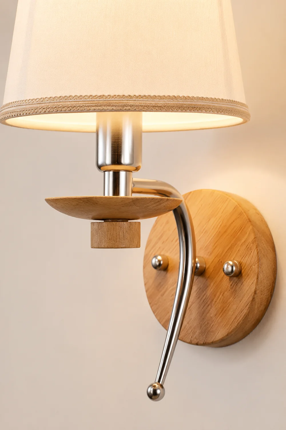 Eryn Modern Geometric Wood Vanity Wall Lamp, Bedroom/Bathroom - Lumpaz