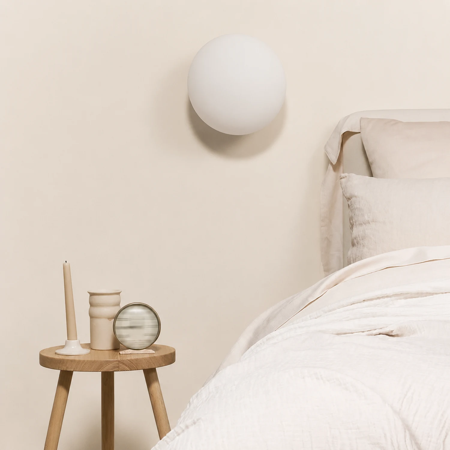 Valentina Modern Globe Shape Vanity Metal Glass LED Wall Lamp - Lumpaz