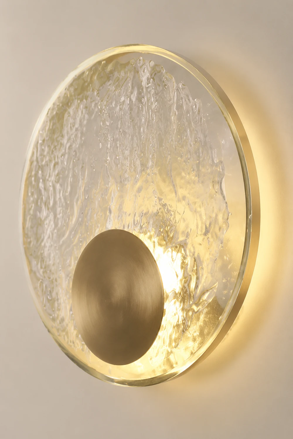 Kristy Art Deco Globe Crystal&Metal Bedroom Wall Lamp, Gold - Lumpaz