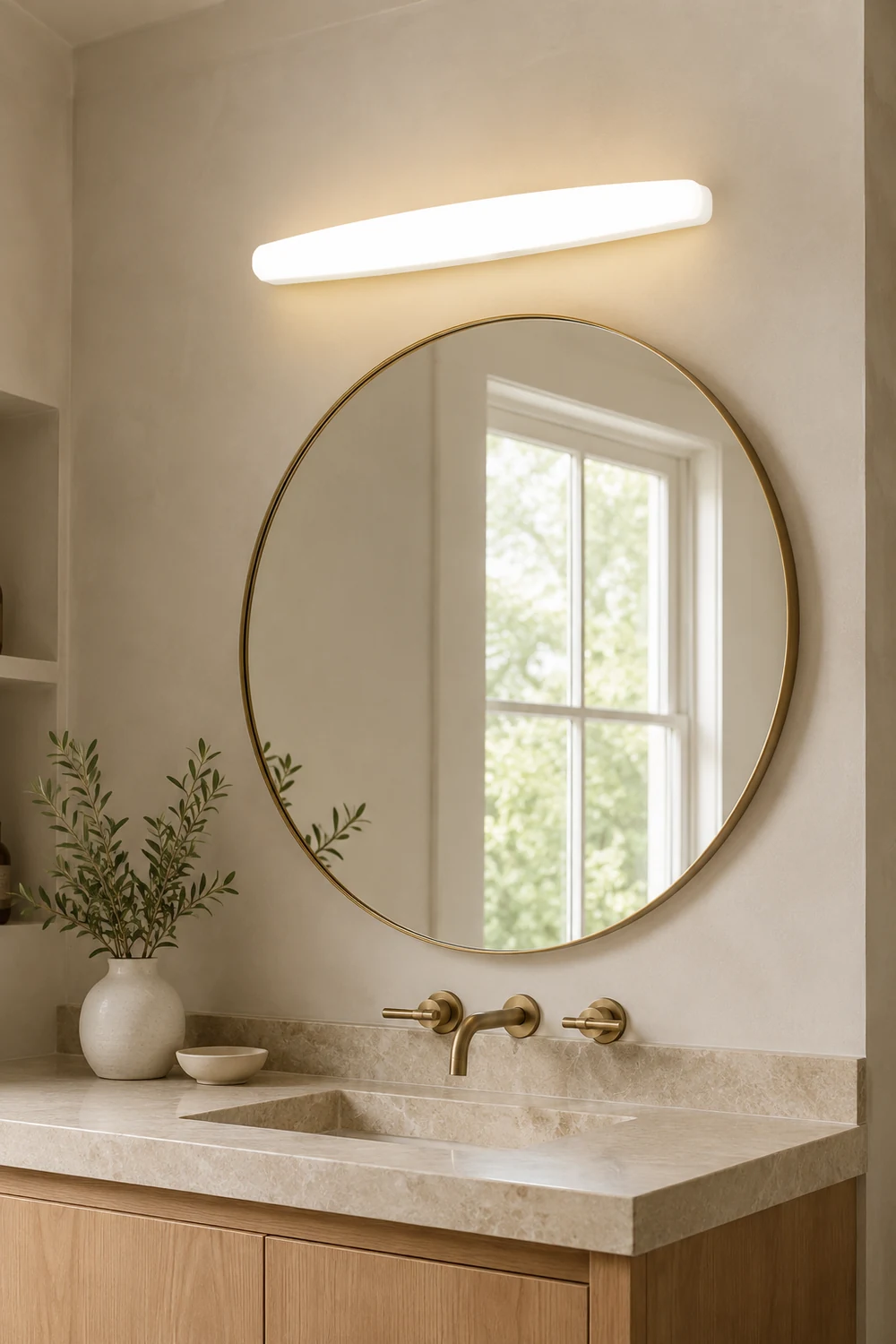 Edge Modern Oval Acrylic Wall Lamps, White - Lumpaz
