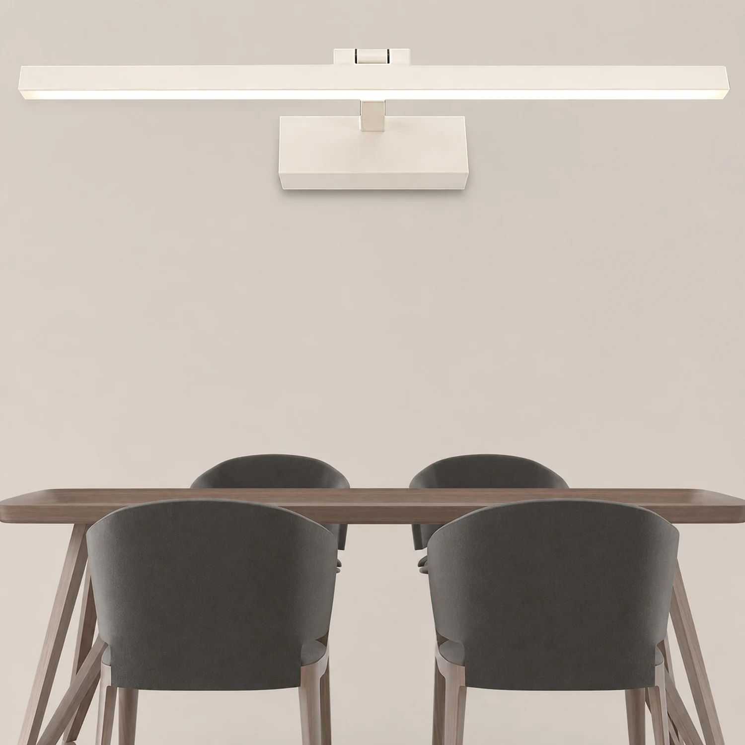 Leigh Modern Bar Metal Wall Lamp, Black&White - Lumpaz