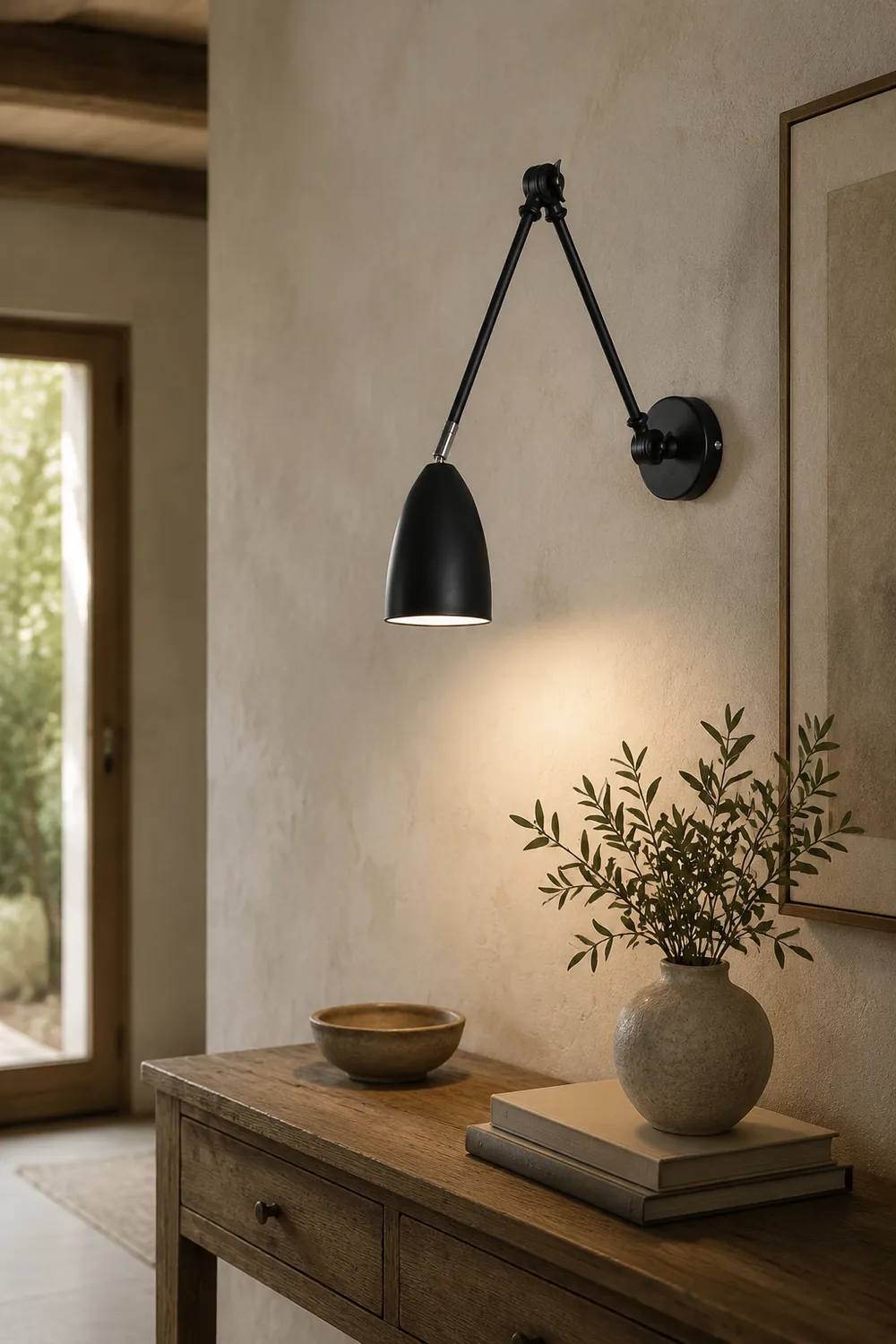 Brady Wall Lamp Minimalist/Modern, Adjustable Metal, 3 Color, Bedroom - Lumpaz