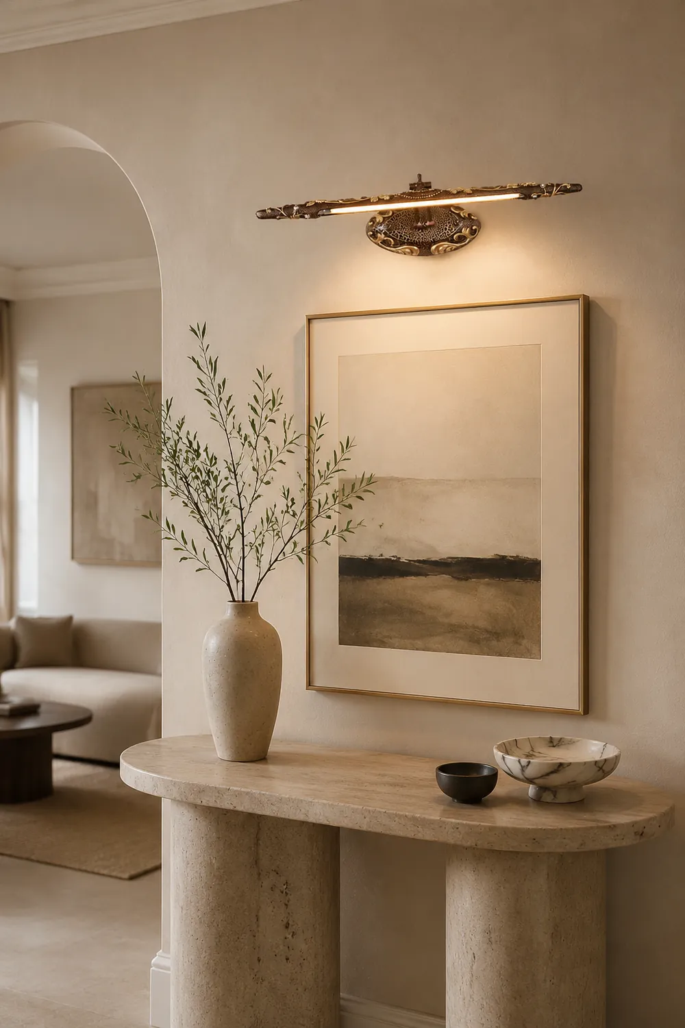Félicie Vintage Linear Metal Wall Lamp - Lumpaz