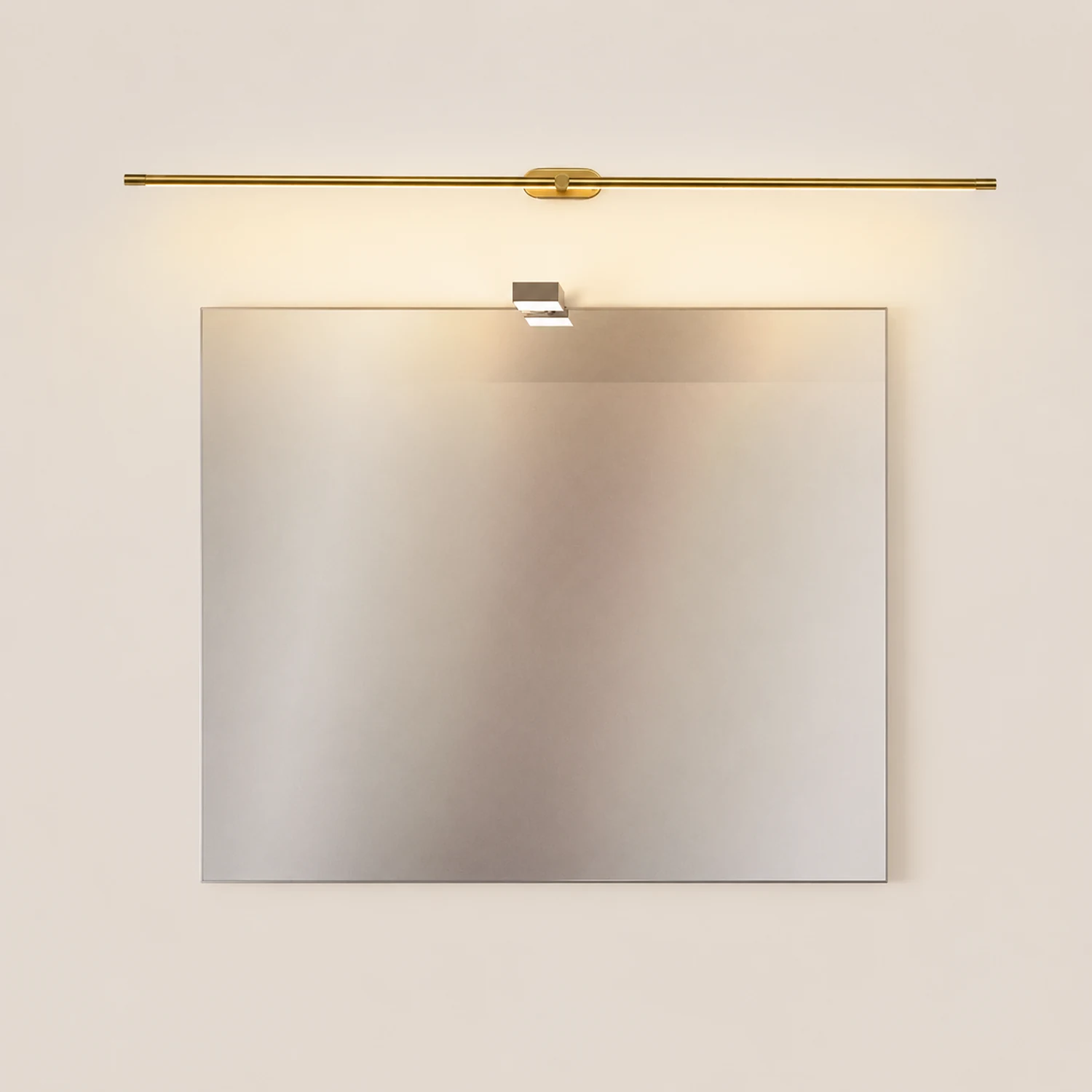 Leigh Minimalist Linear Metal/Acrylic Wall Lamp, White/Black/Gold - Lumpaz