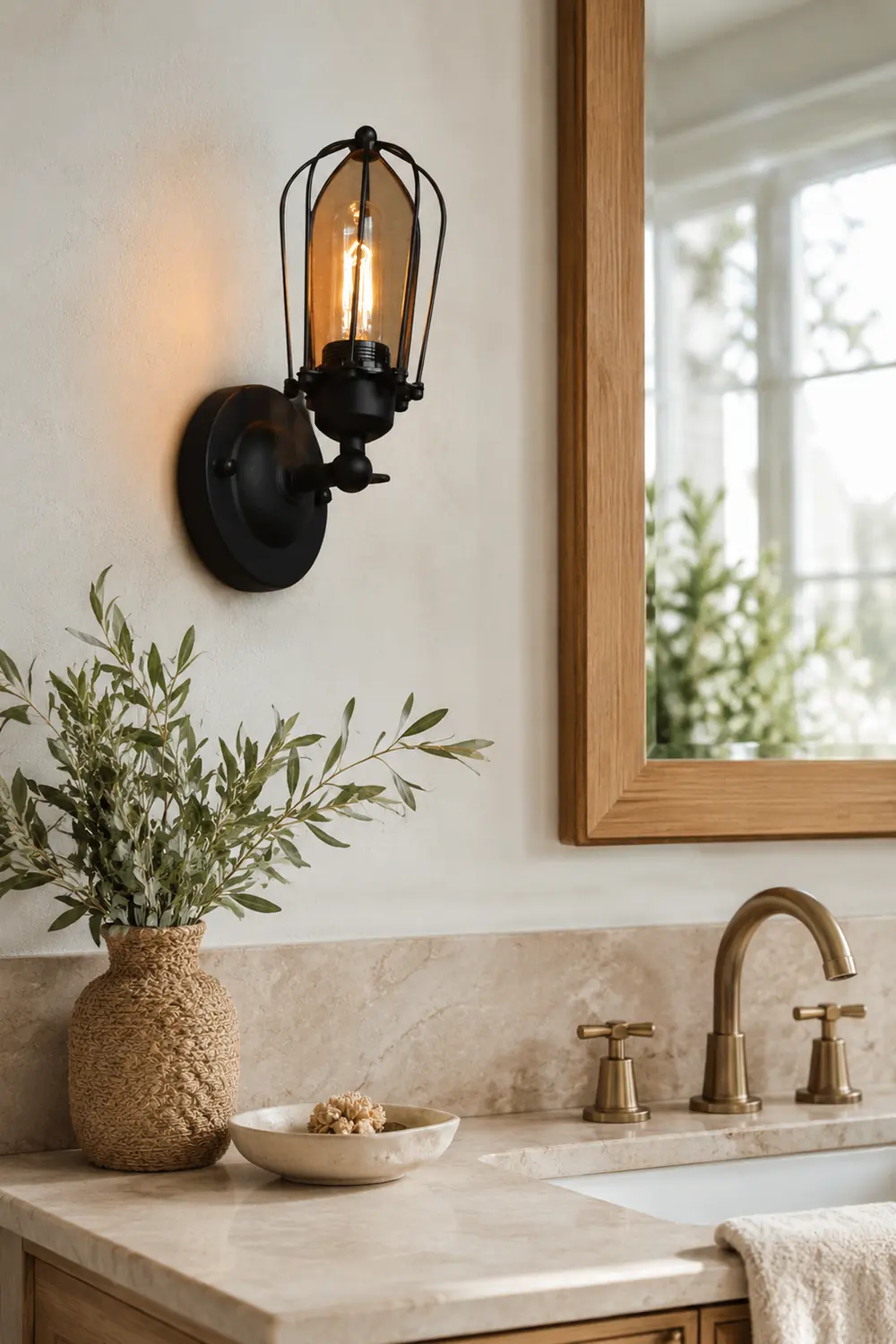 Alessio Vintage Iron Wall Lamp, Black/Rust/Bronze/Gold/Silver - Lumpaz