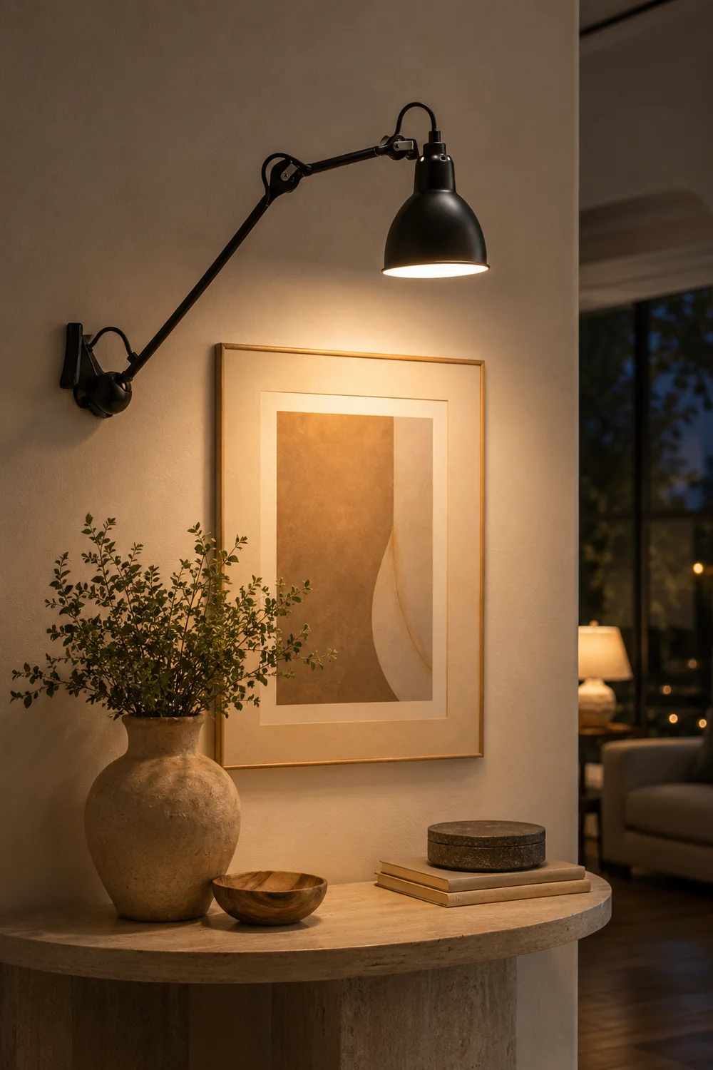 Brady Wall Lamp Modern/Minimalist, Adjustable Metal, 5-color, Living Room - Lumpaz
