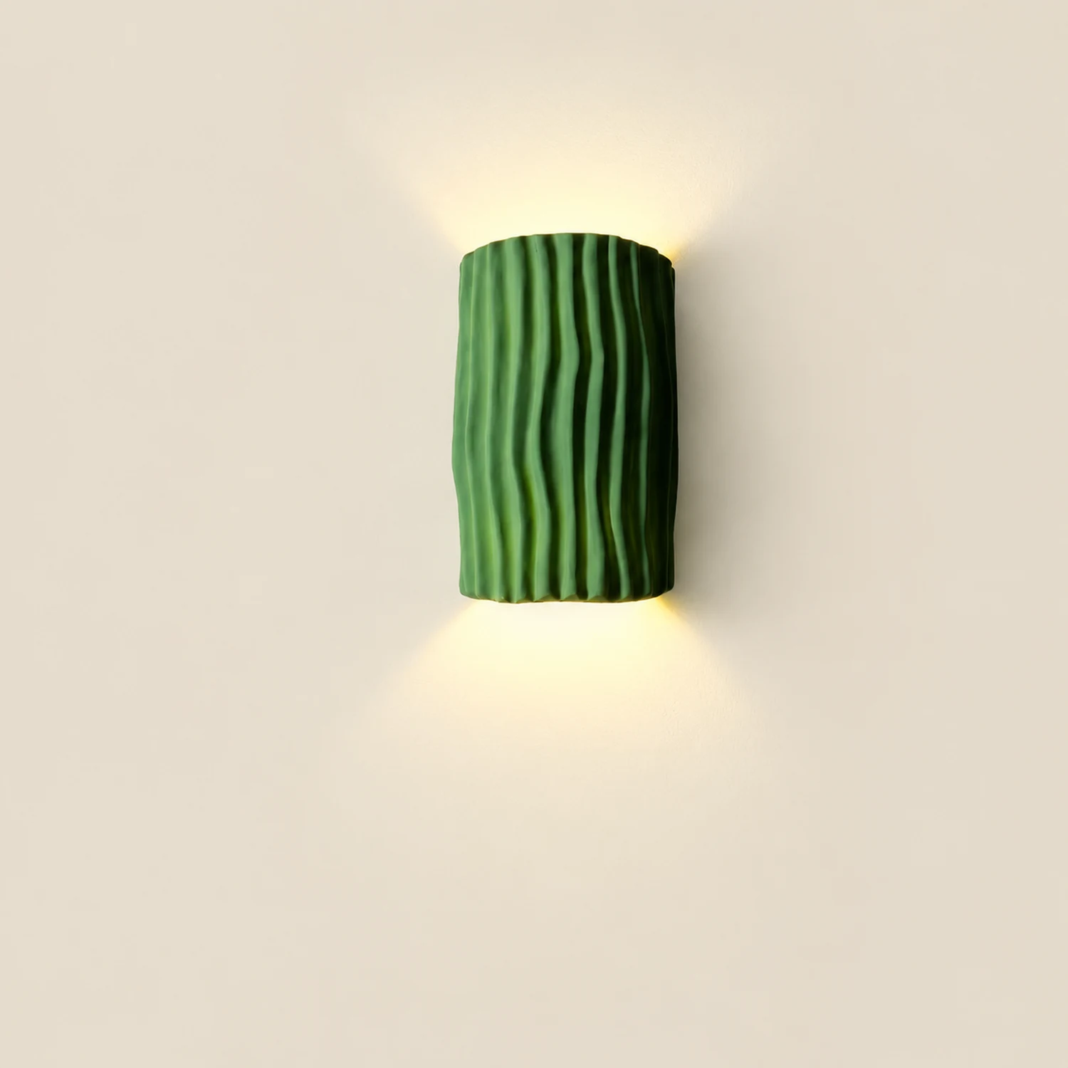 Morandi Retro LED Wall Lamps White/Gray/Orange/Green Resin Bedroom - Lumpaz