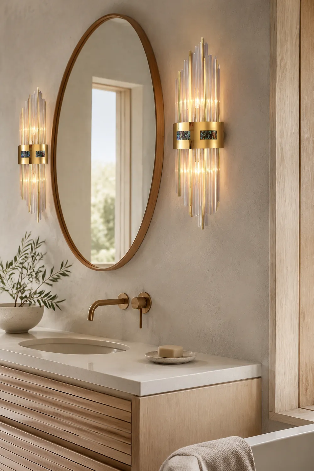 Crystal Wall Lamp Bedside Lamp, ∅18CM Bedroom/Living Room - Lumpaz