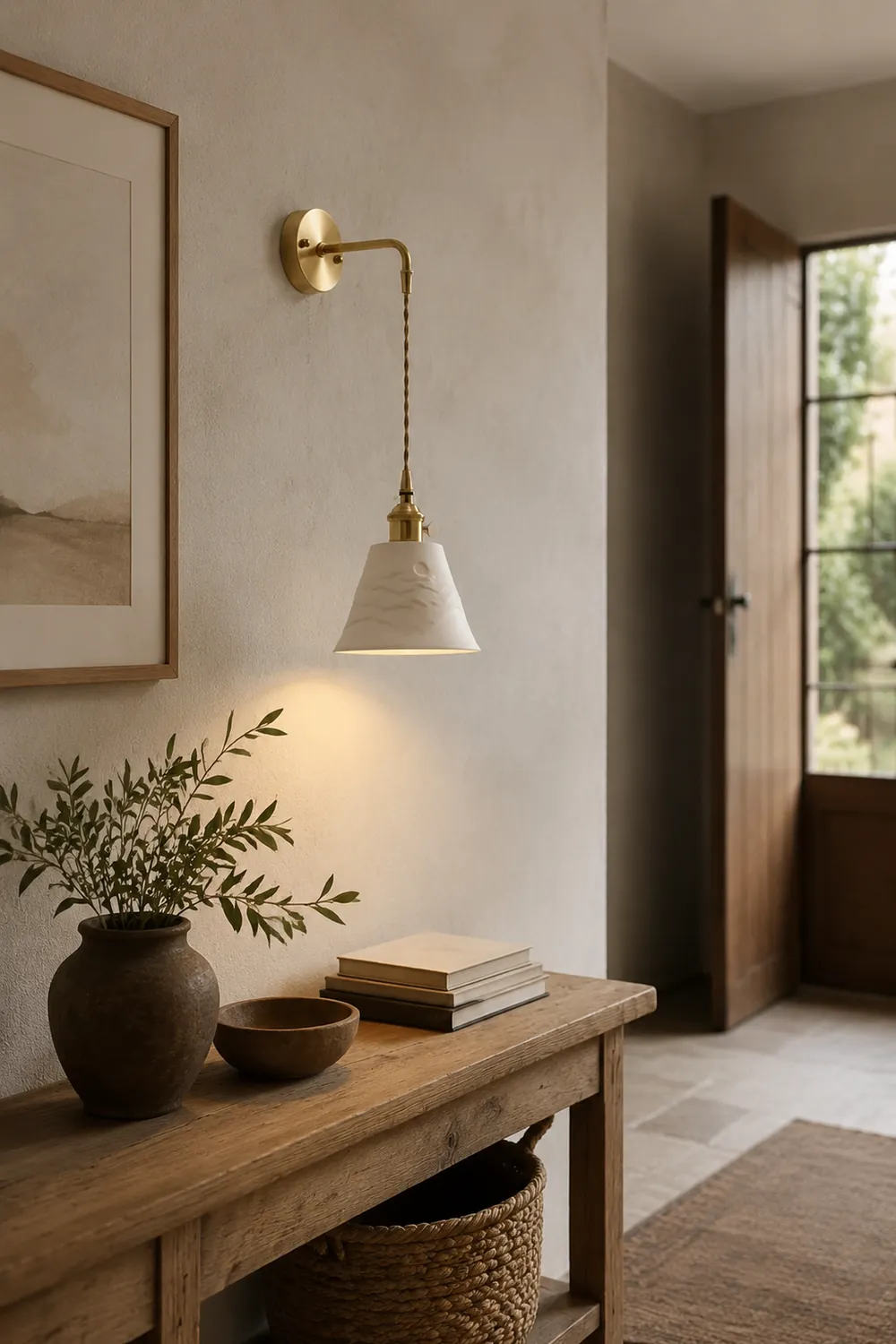 Lottie Modern Cone Wall Lamp, Metal/Ceramics - Lumpaz