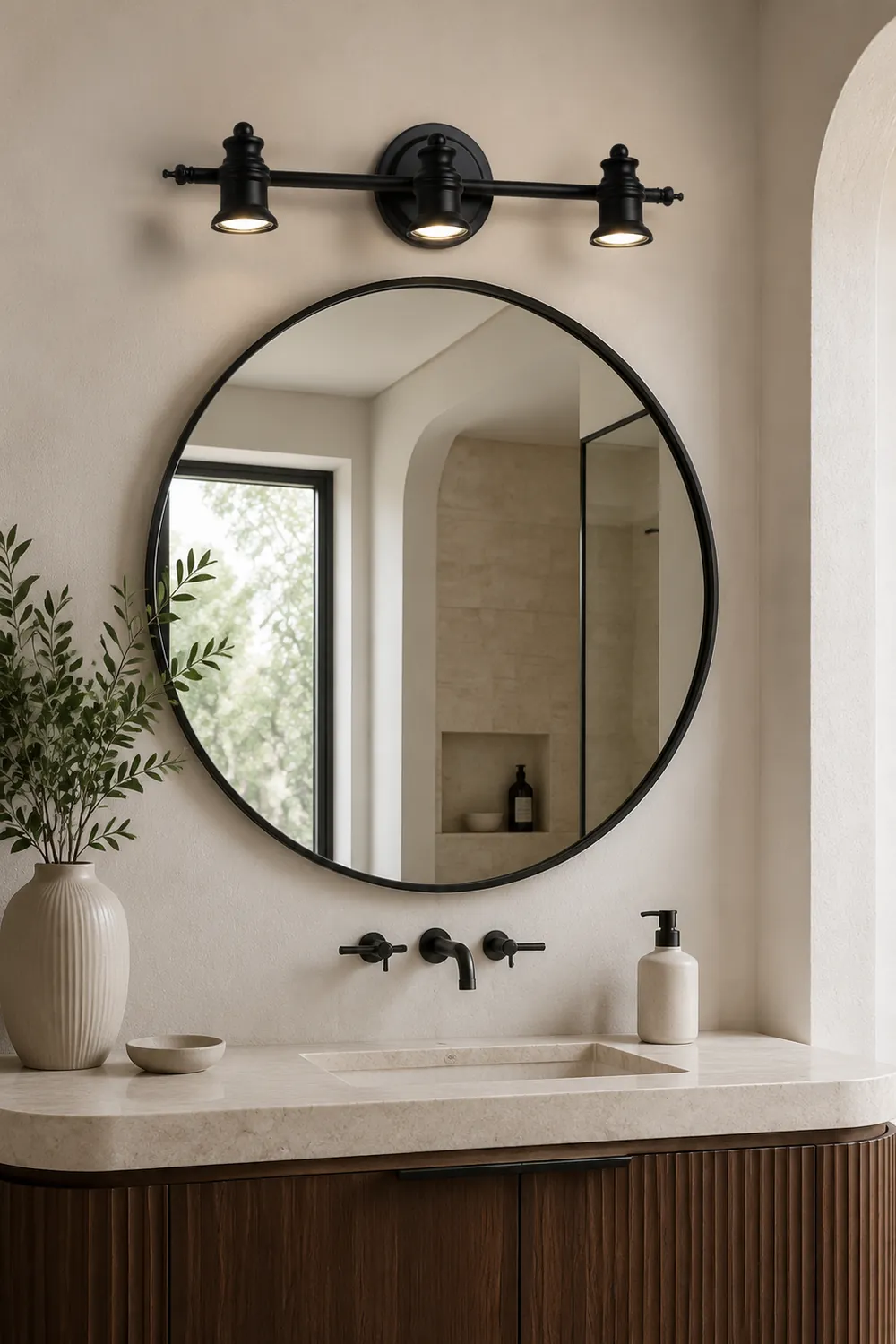 Alessio Modern Bell-shaped Metal Wall Lamp, Black - Lumpaz