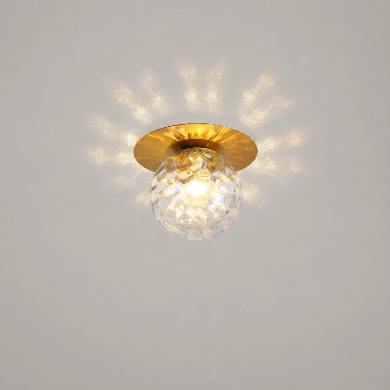 Valentina Flush Mount Ceiling Light, Black/Brass/Gold/Silver - Lumpaz