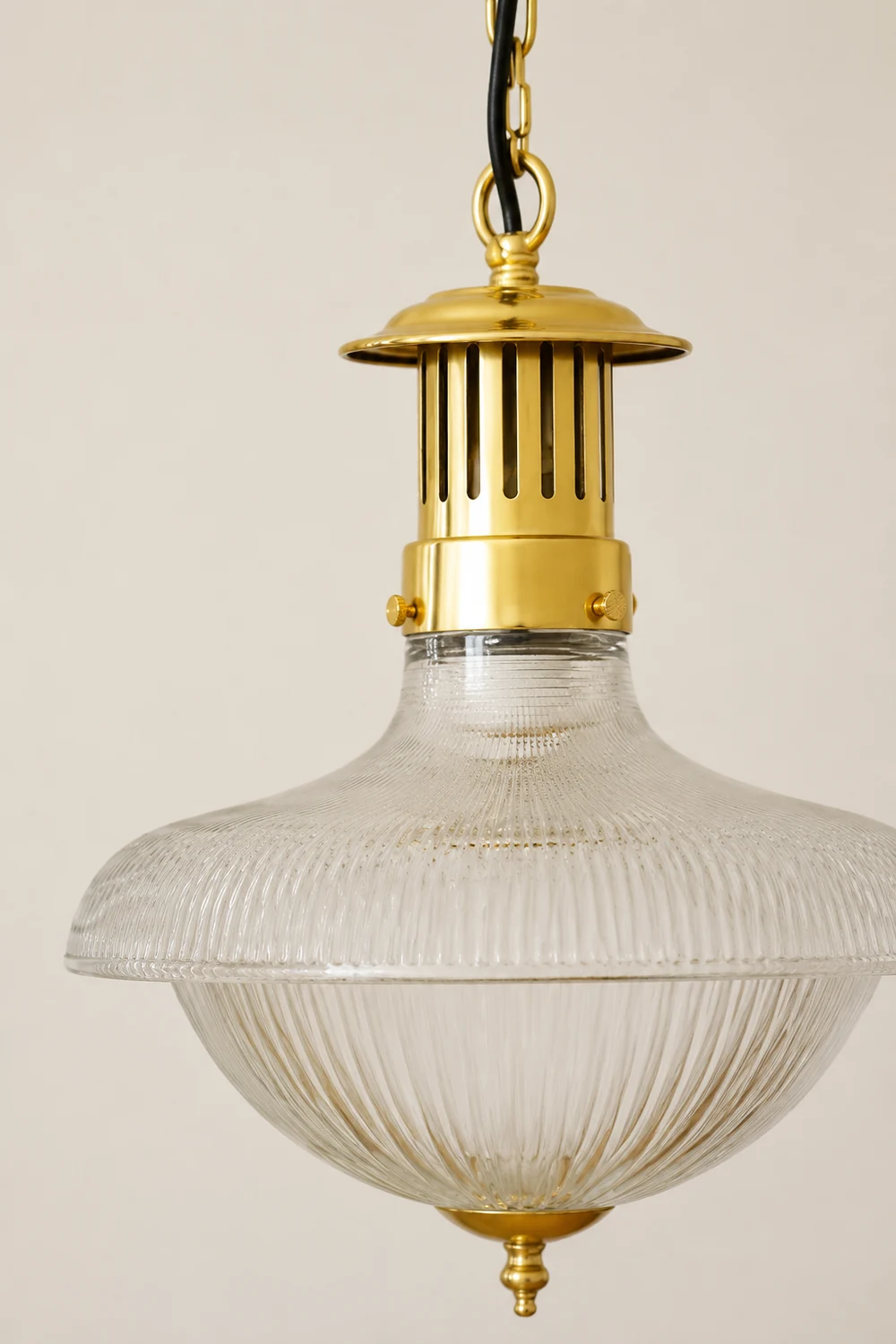 Alessio Vintage Industrial LED Pendant Light Glass Bedroom Kitchen - Lumpaz