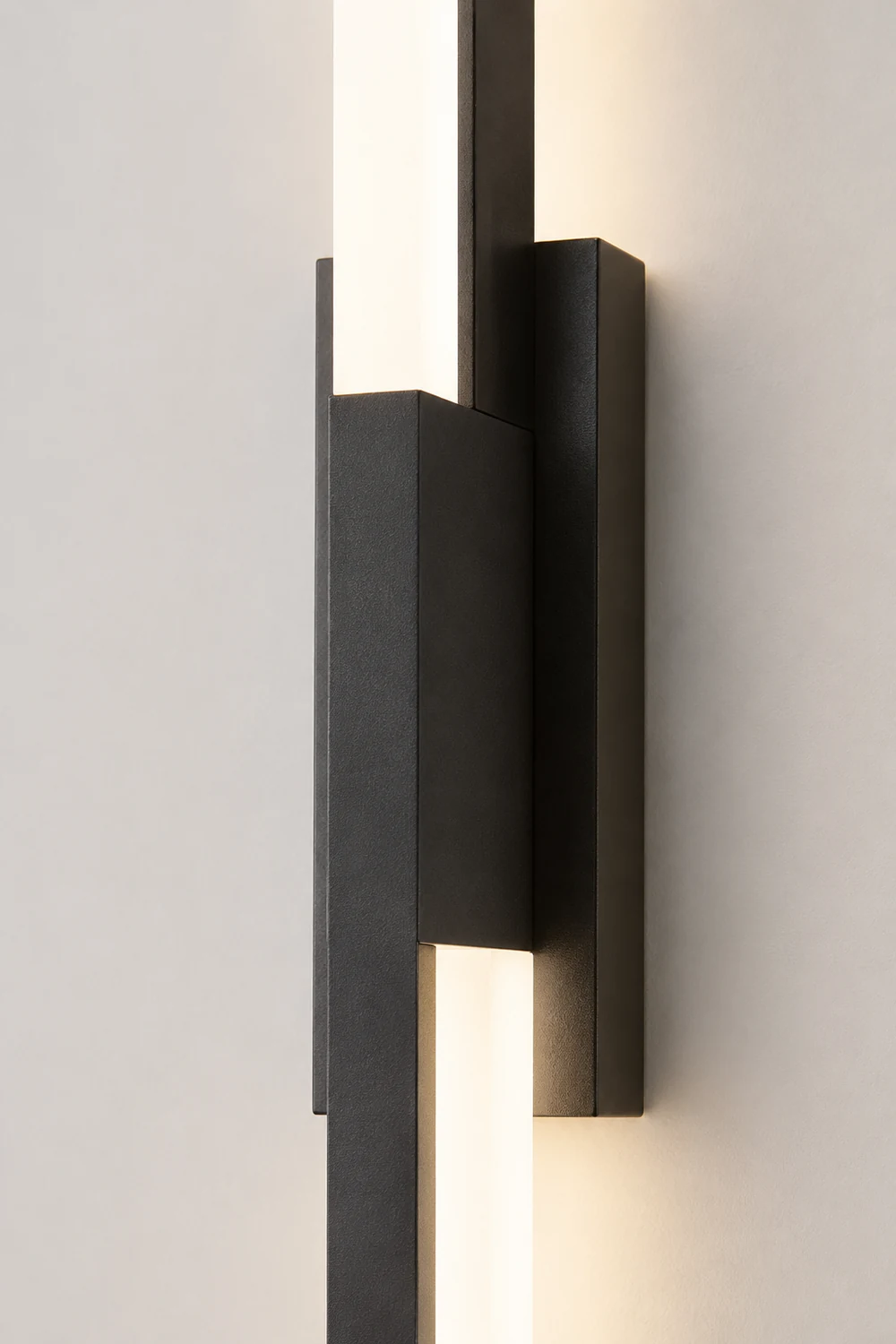Alana Modern Geometric Metal&Silica Gel Bedroom Wall Lamp, Black/Gold - Lumpaz