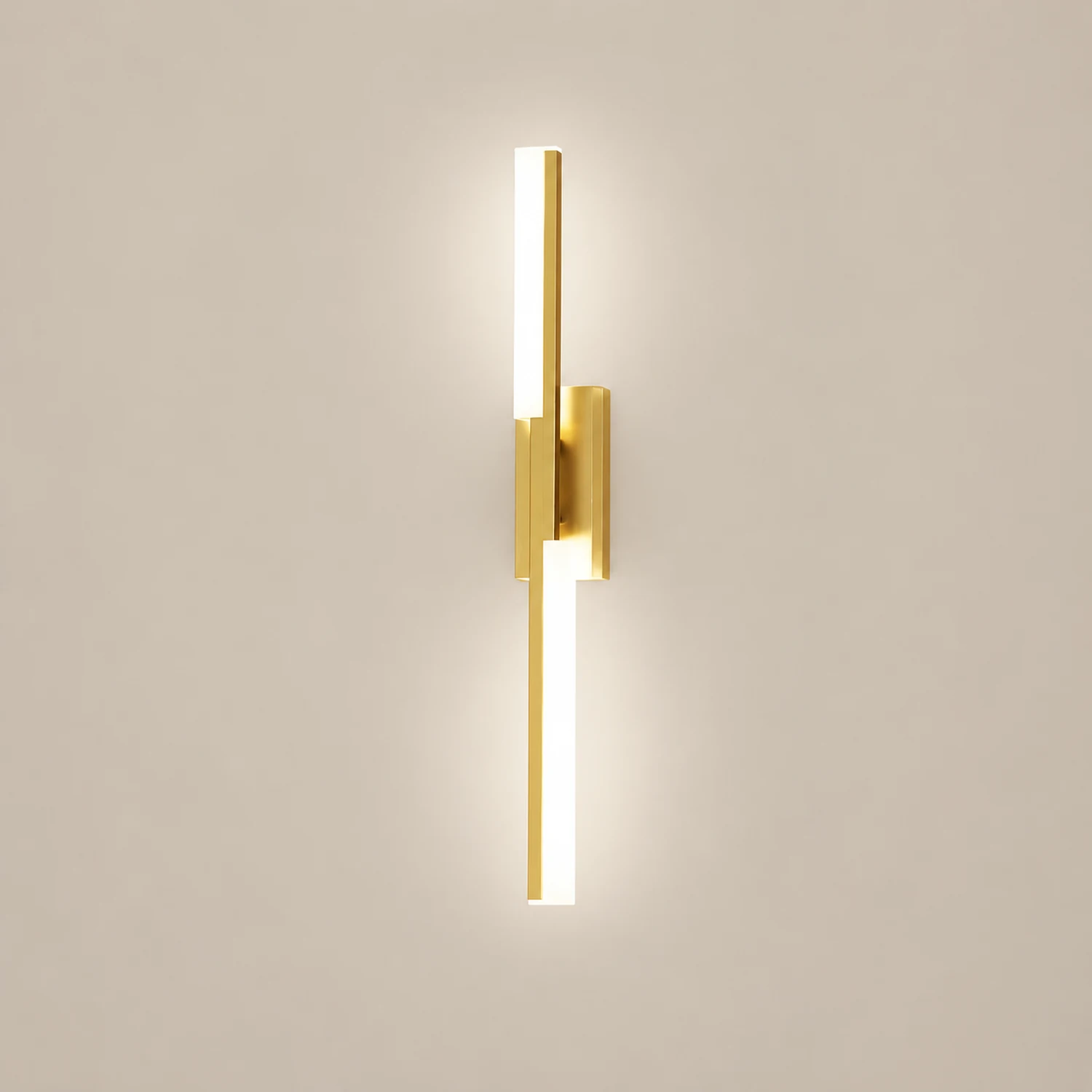 Alana Modern Geometric Metal&Silica Gel Bedroom Wall Lamp, Black/Gold - Lumpaz