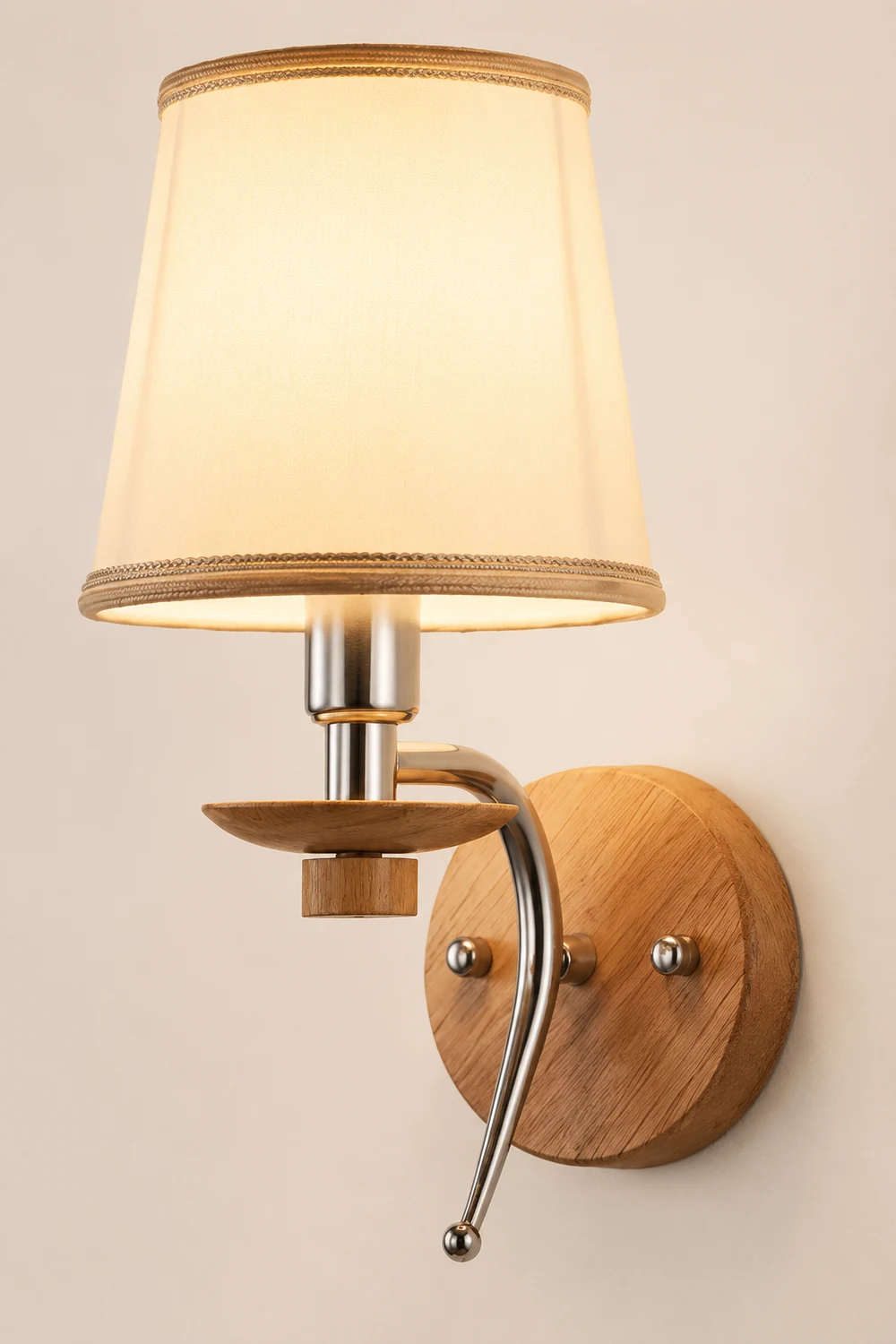 Eryn Modern Geometric Wood Vanity Wall Lamp, Bedroom/Bathroom - Lumpaz